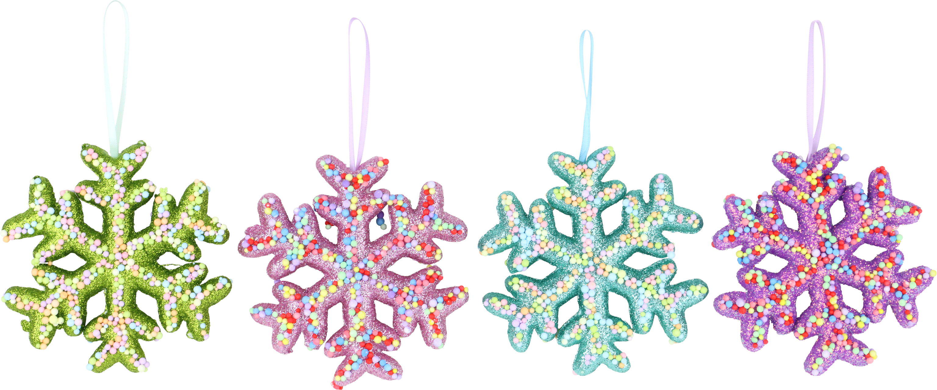 SNOWFLAKES JOLLY XMAS  S/4