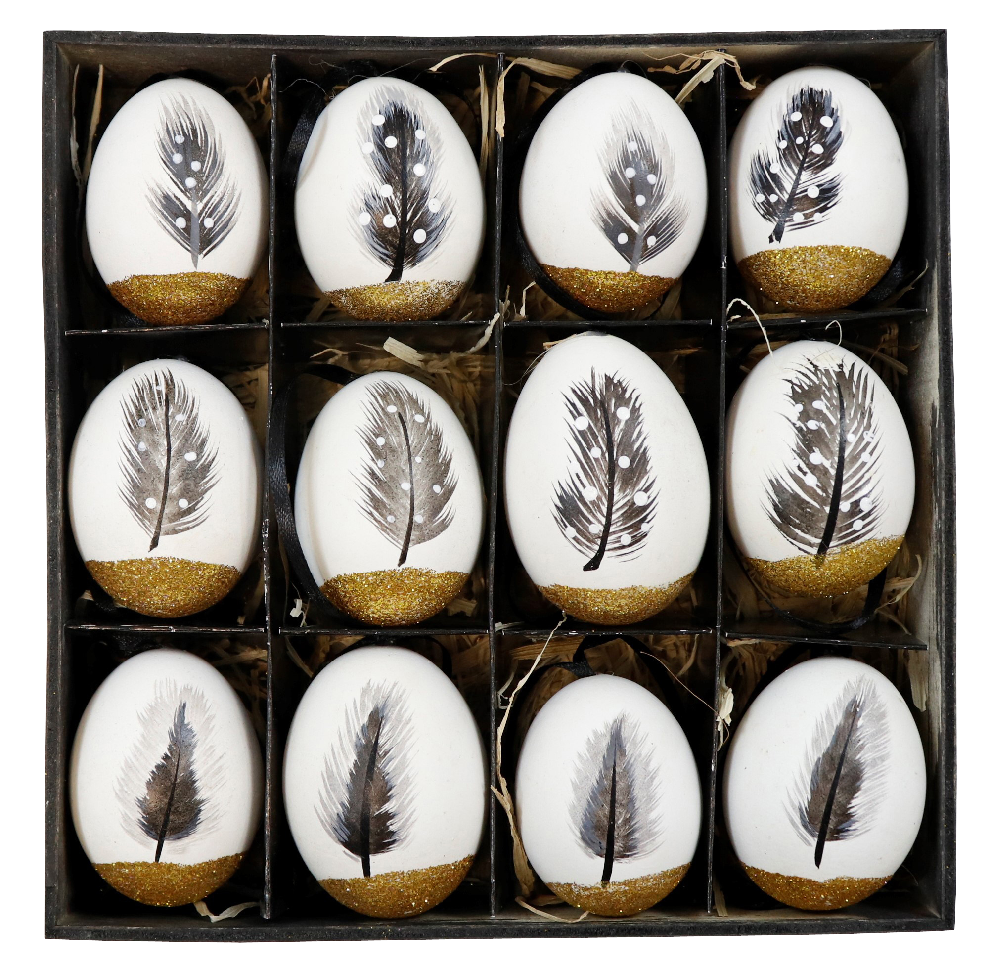 EIERDISPLAY FEDERN  S/12