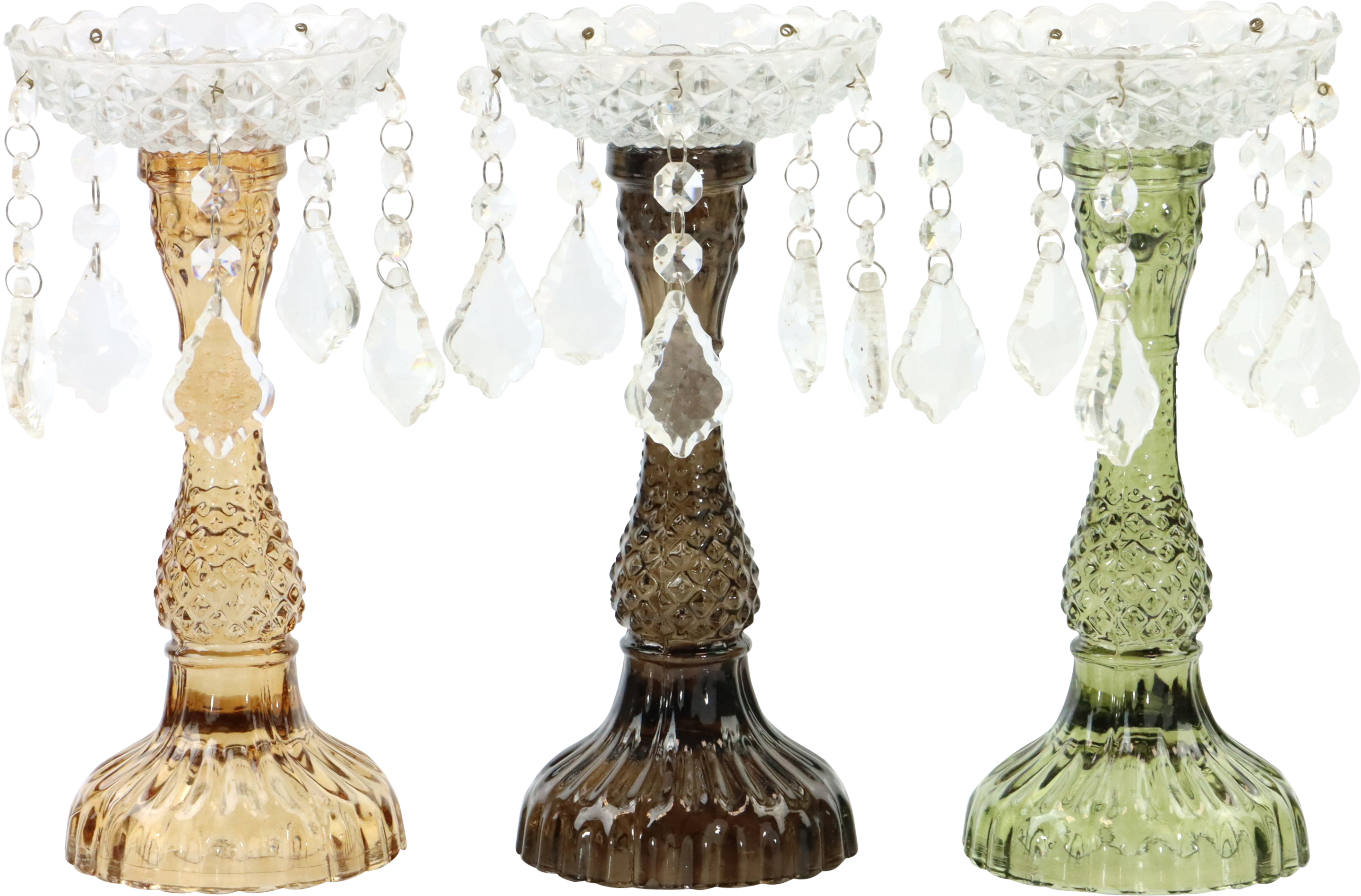 GLASLEUCHTER AMBER AURA  S/3