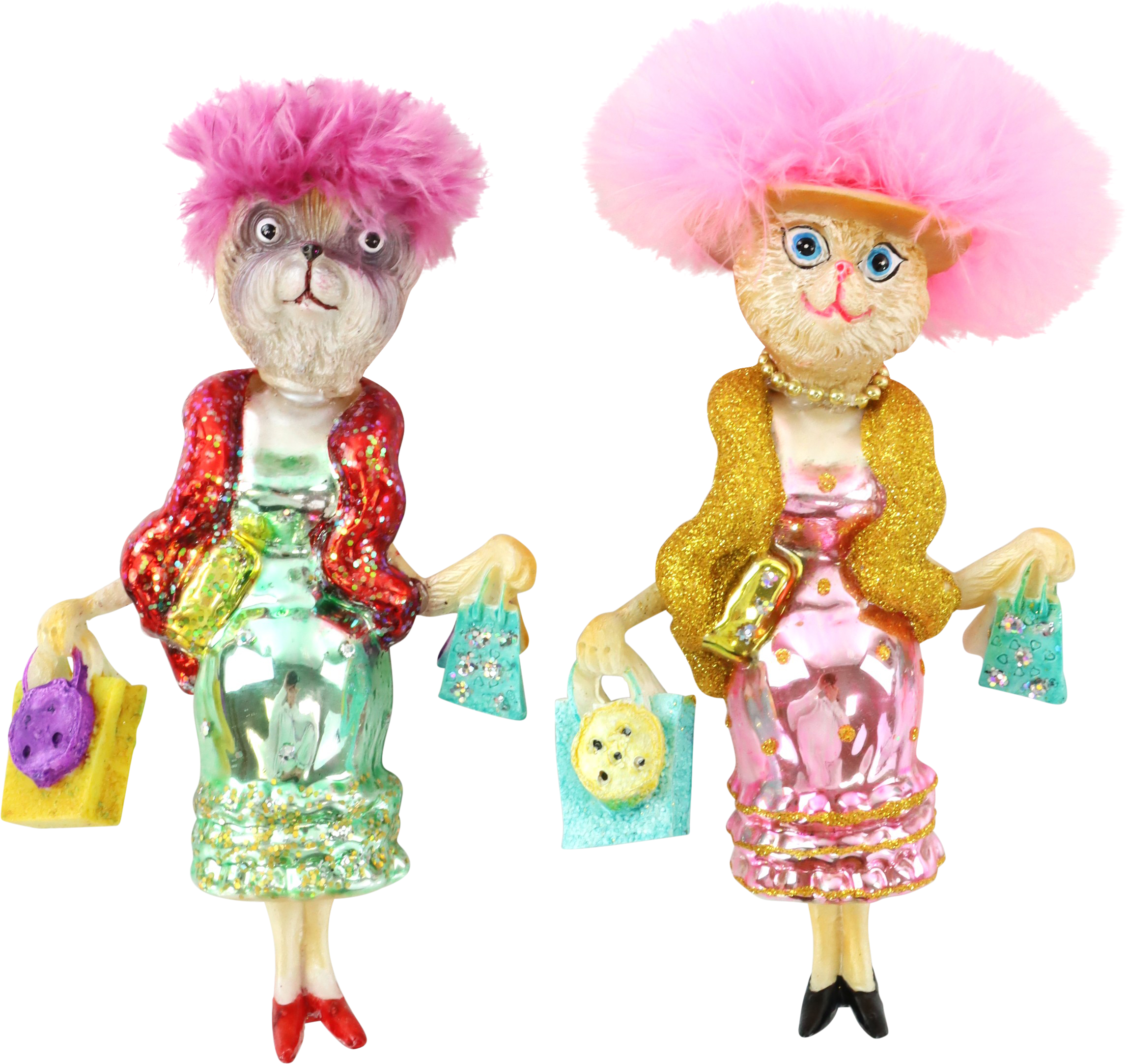 GLASSCHMUCK FUNKY CATS  S/2