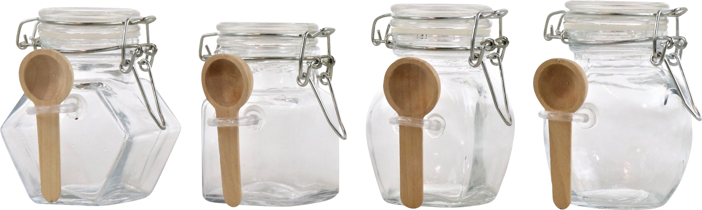 VORRATSGLÄSER M.LÖFFEL S/4
