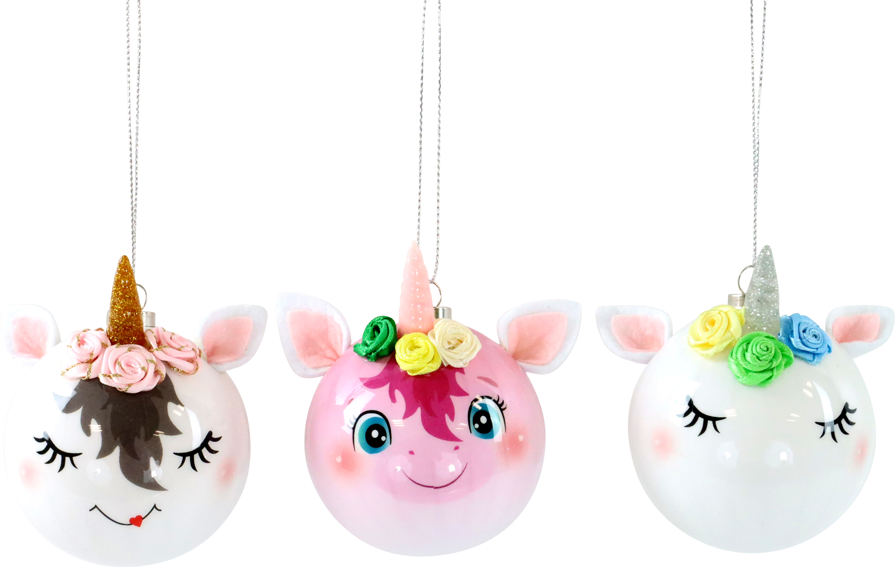 KUGELN UNIQUE UNICORNS  S/3