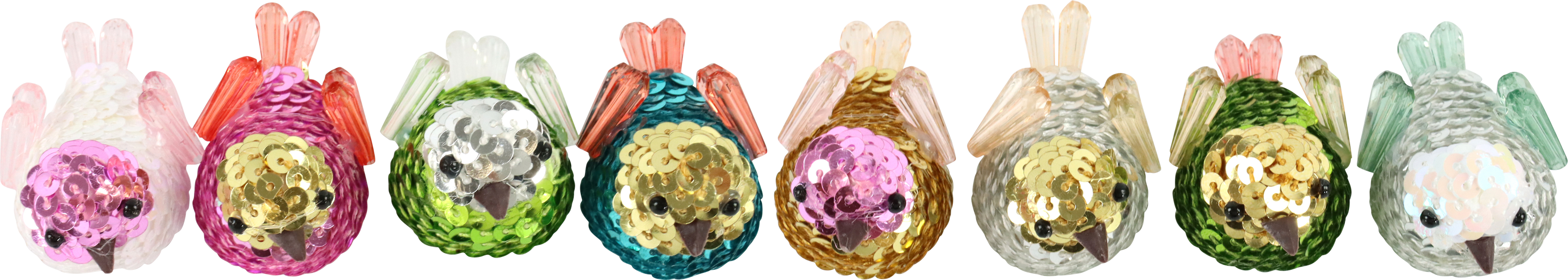 KLAMMERN BUNTVÖGEL  S/8