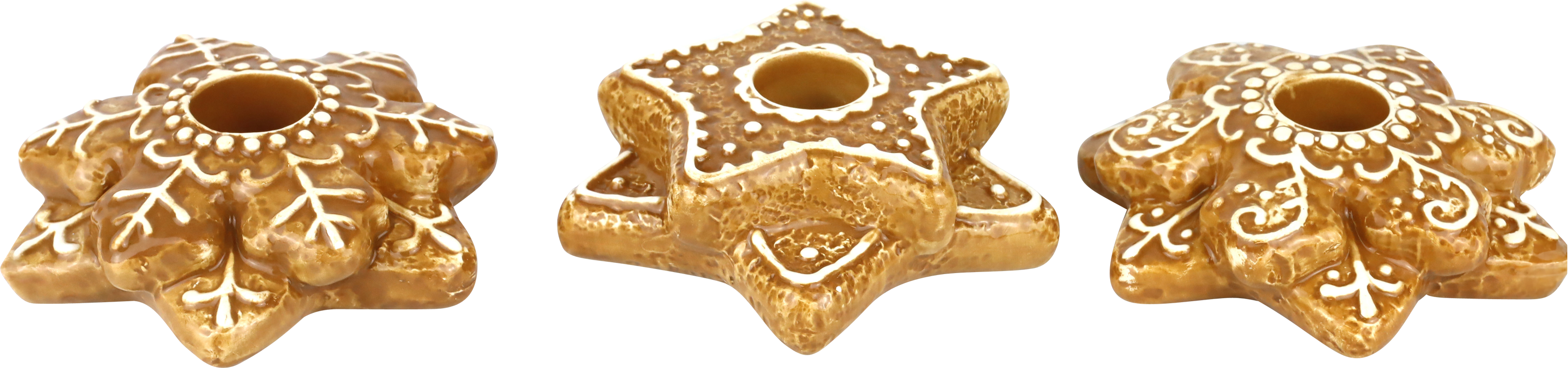 KERZENLEUCHTER GINGER JOY  S/3