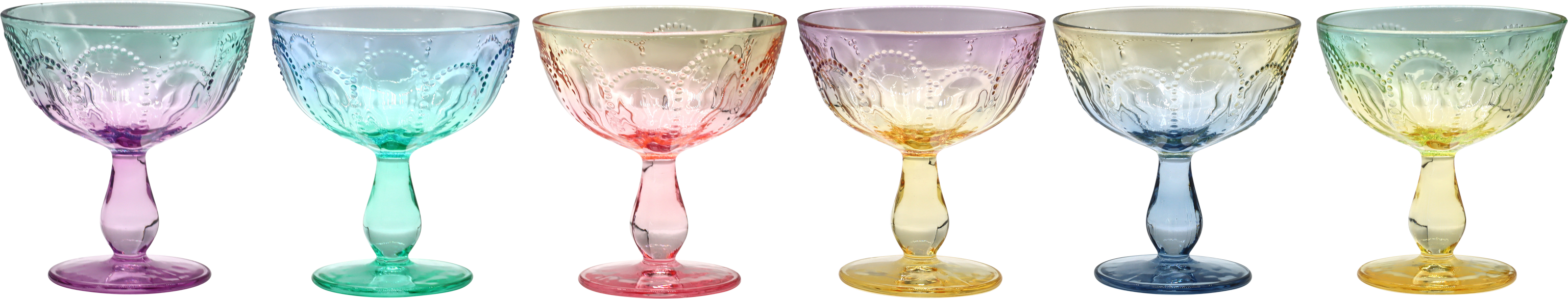 POKALGLÄSER VIVA COLOR  S/6