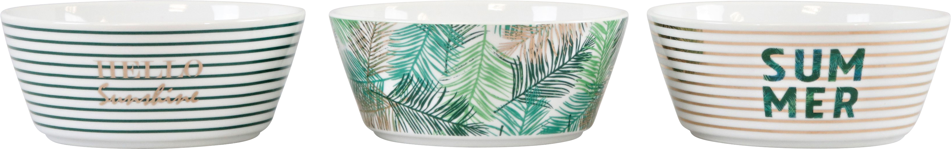 SCHALEN-SET HELLO SUMMER  S/3