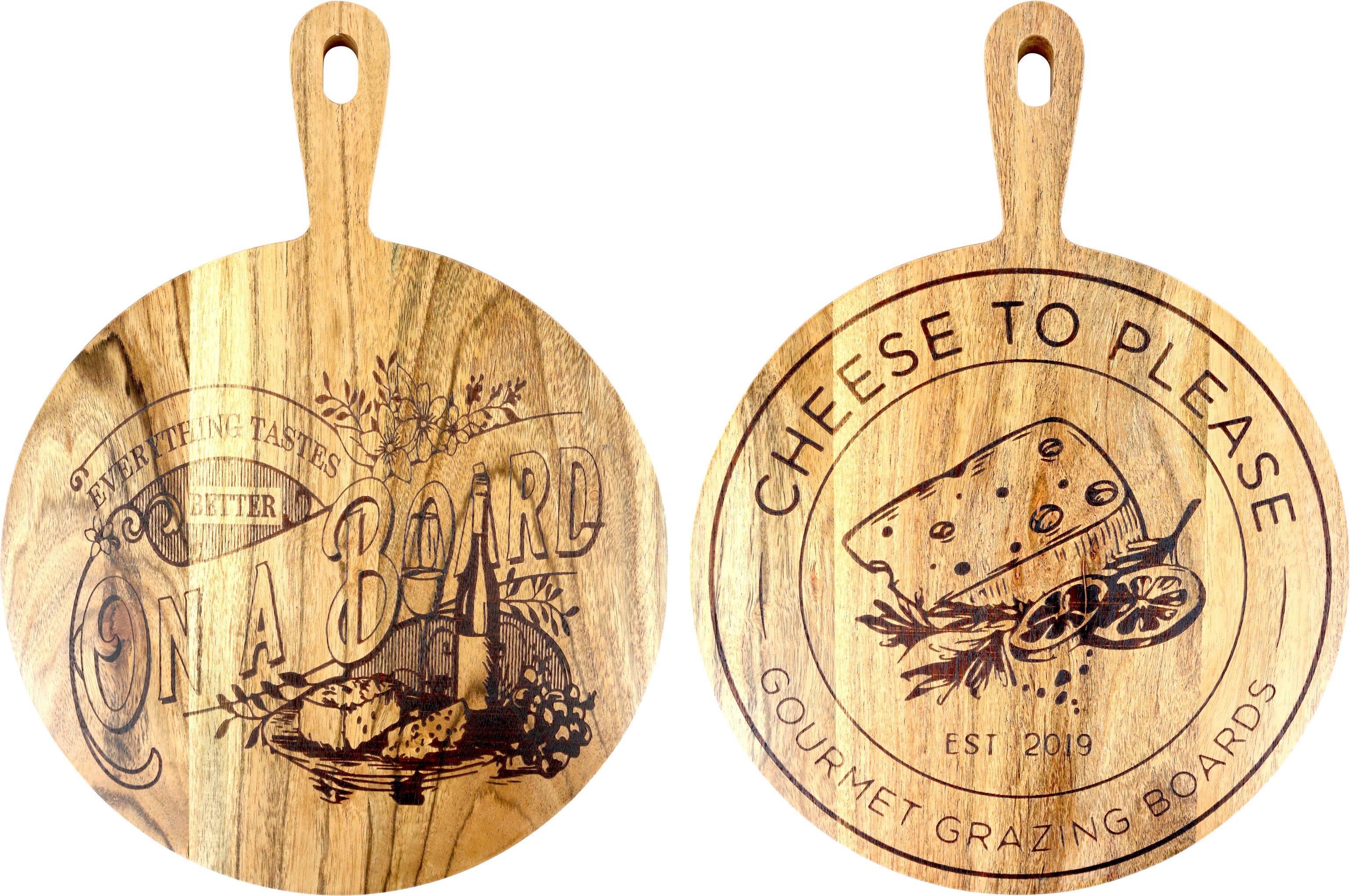 HOLZBRETTER BREAD&BUTTER  S/2