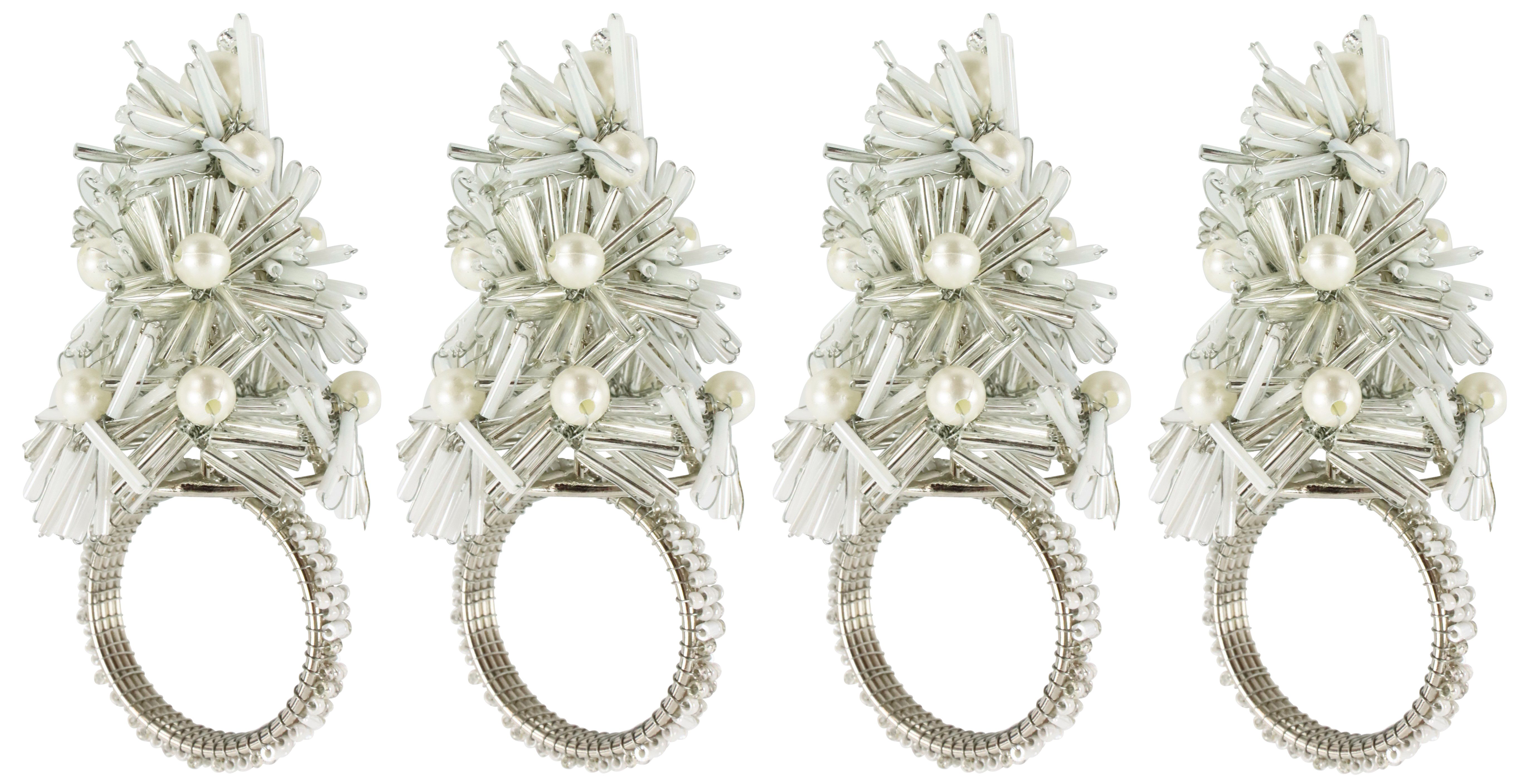 SERV.RINGE WEIHNACHTSBAUM  S/4