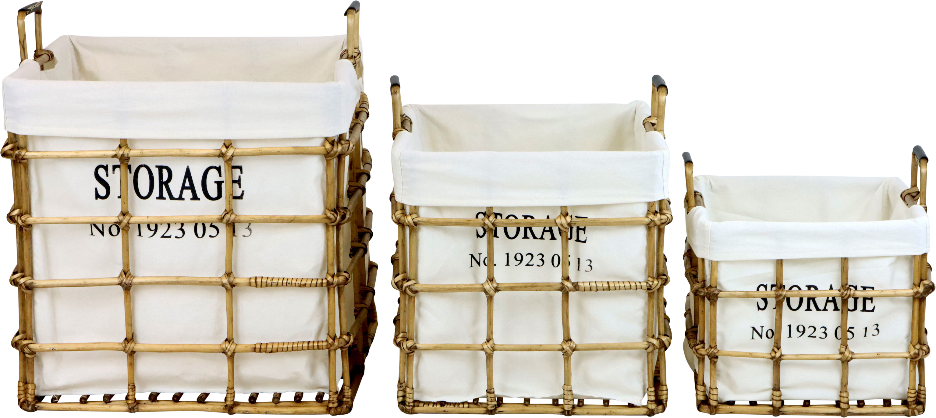 RATTANKÖRBE HAMPTONS  S/3