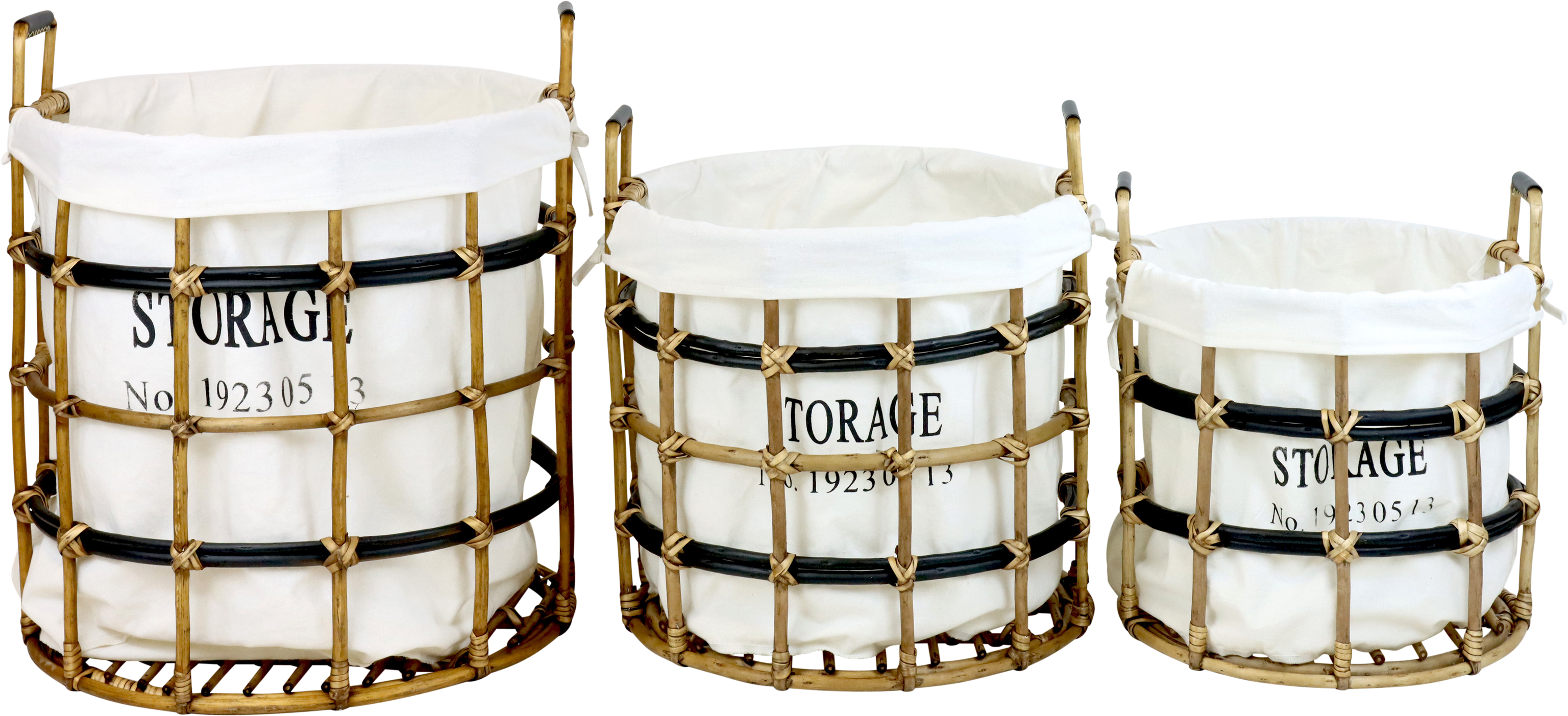 RATTANKÖRBE HAMPTONS  S/3