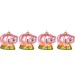 GLASSCHMUCK PINK PIGS  S/4