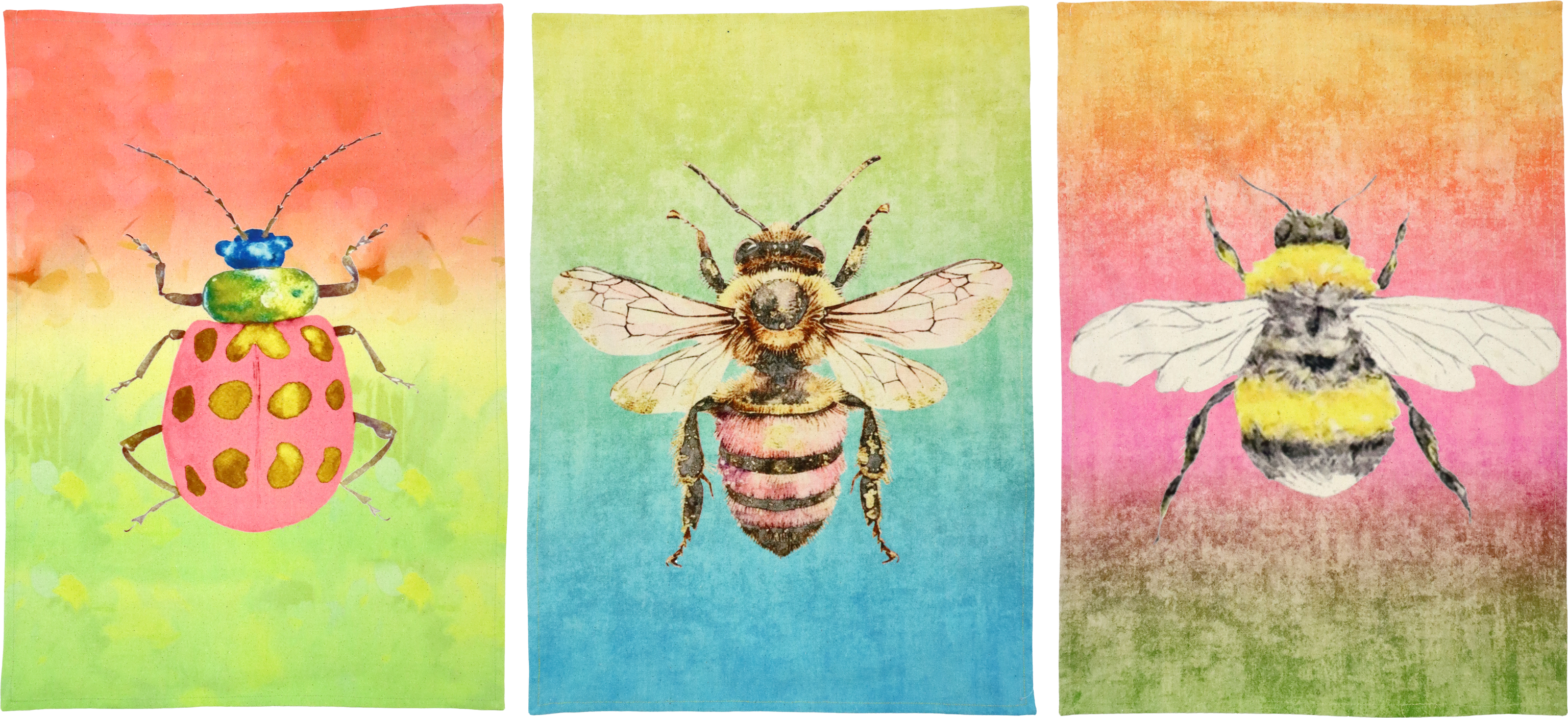 KÜCHENTÜCHER BUSY BEETLE 45X45 S/3