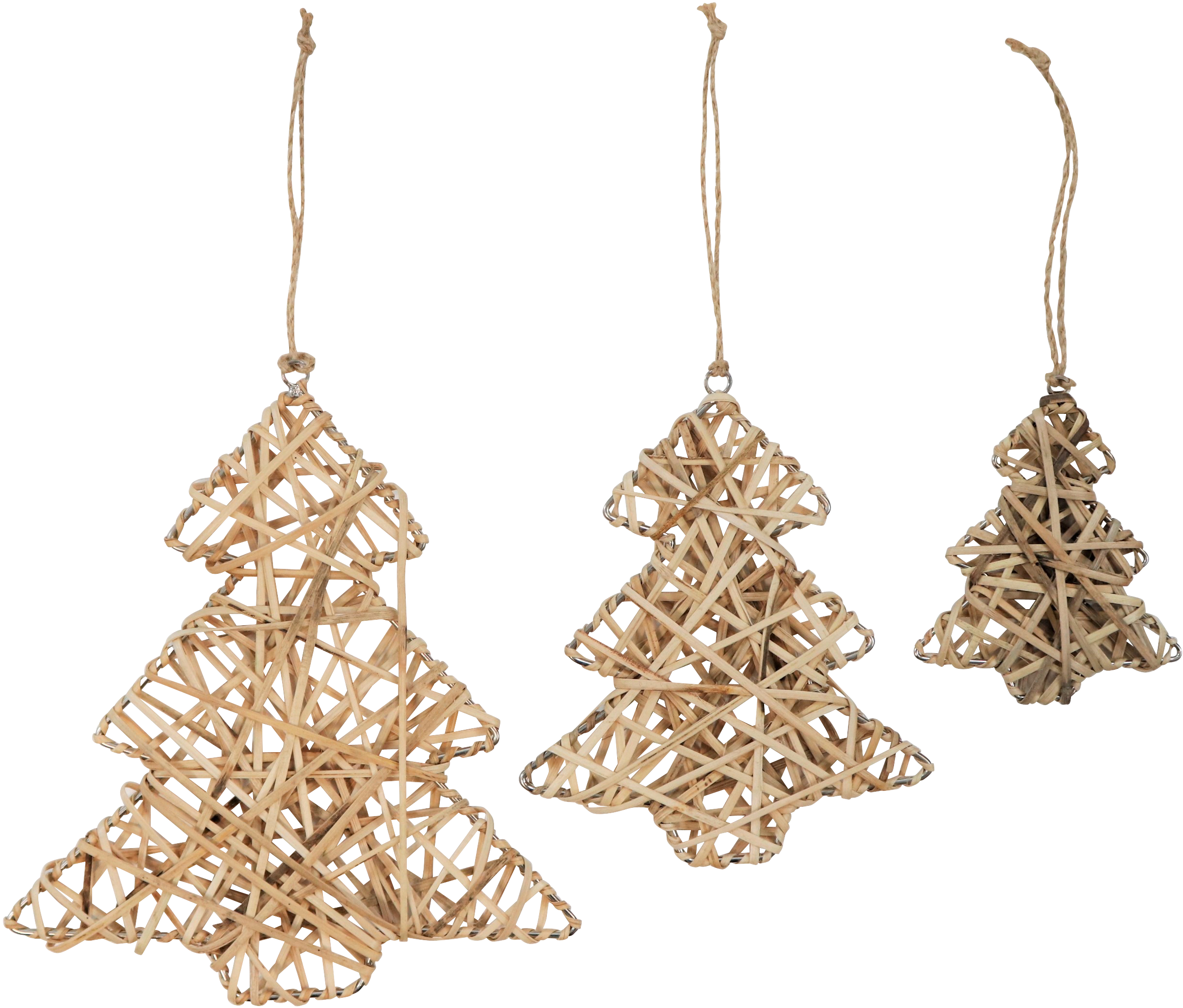 RATTANANHÄNGER BAUM  S/3