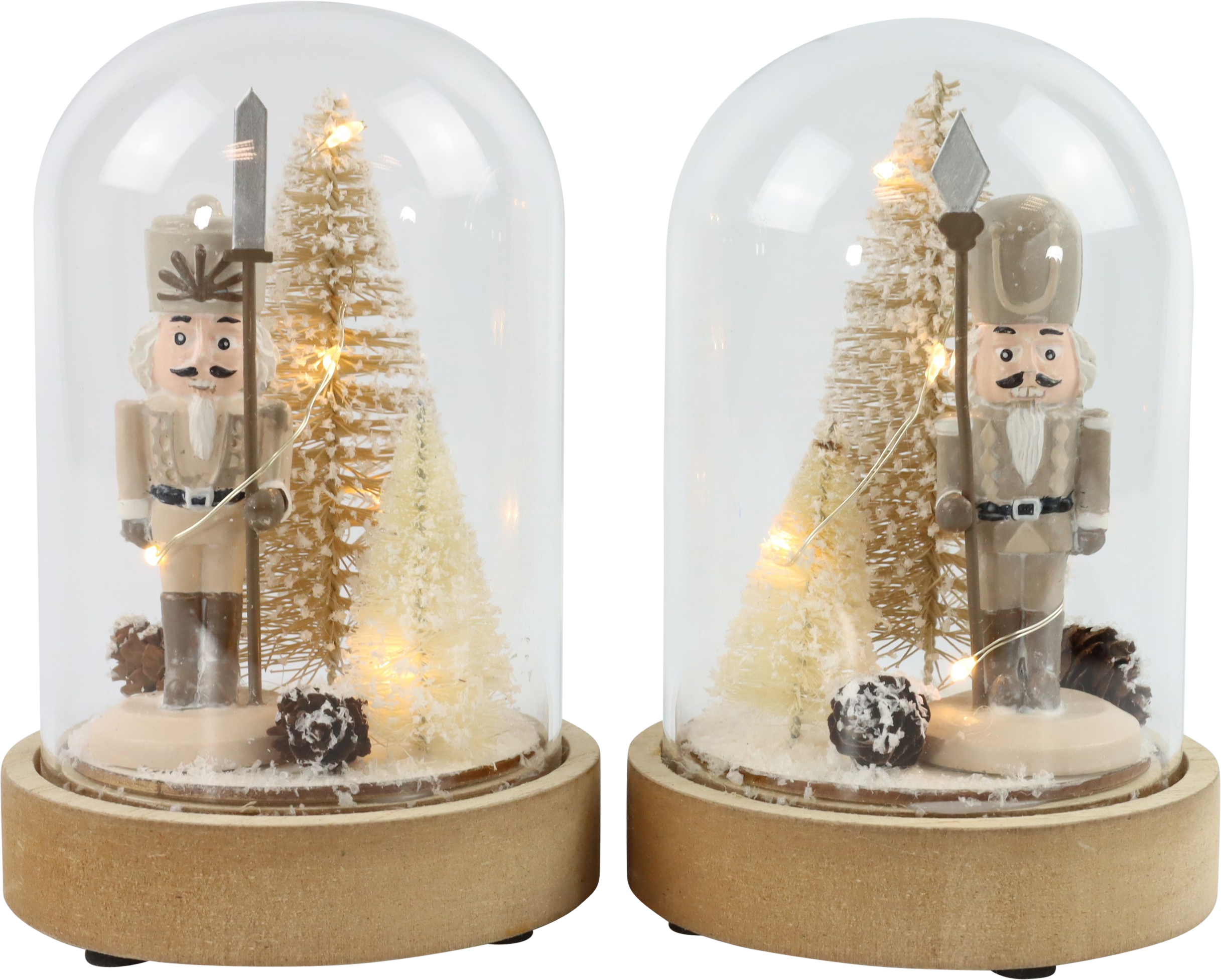 LED-GLOCKEN NUSSKNACKER  S/2