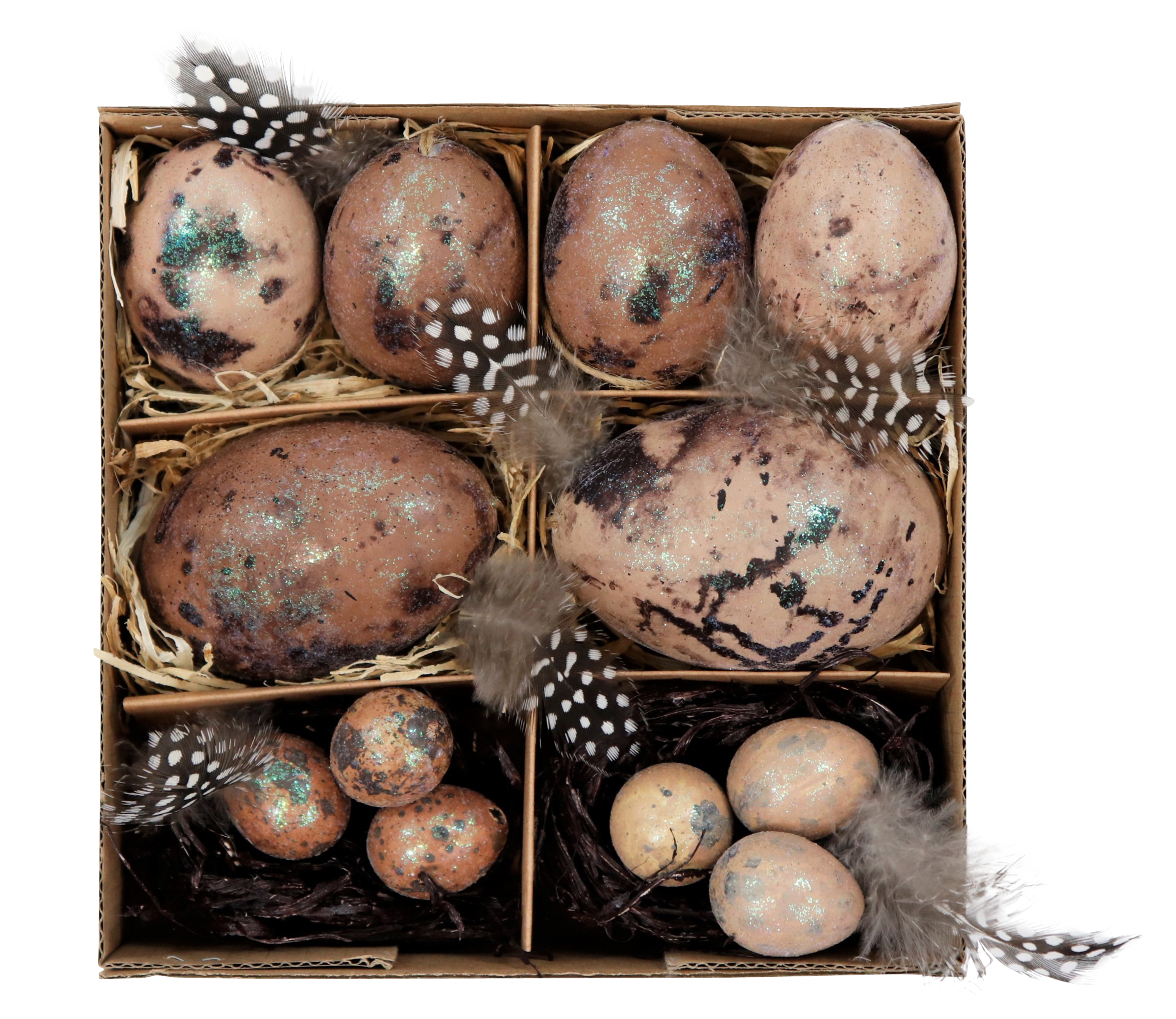 EIERBOX NATURAL BROWN  S/12