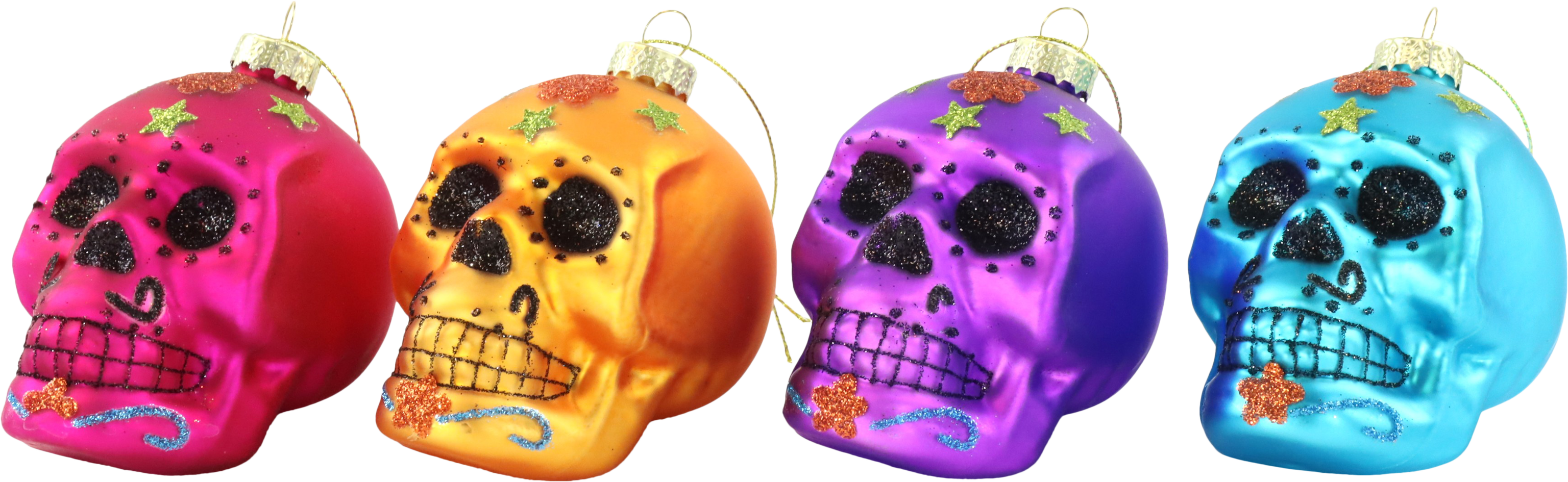 GLASSCHMUCK SKULL  S/4