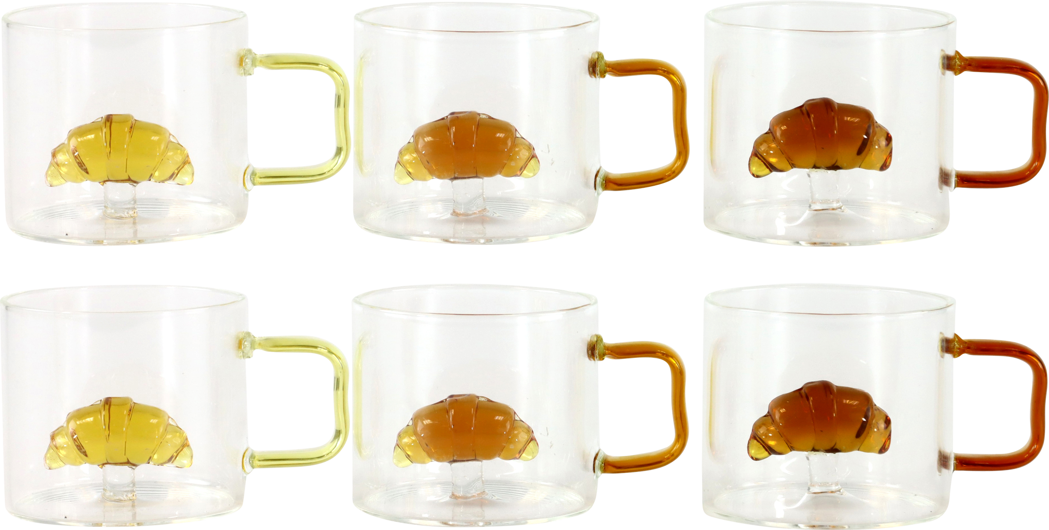 ESPRESSOTASSEN CROISSANTERIE  S/6