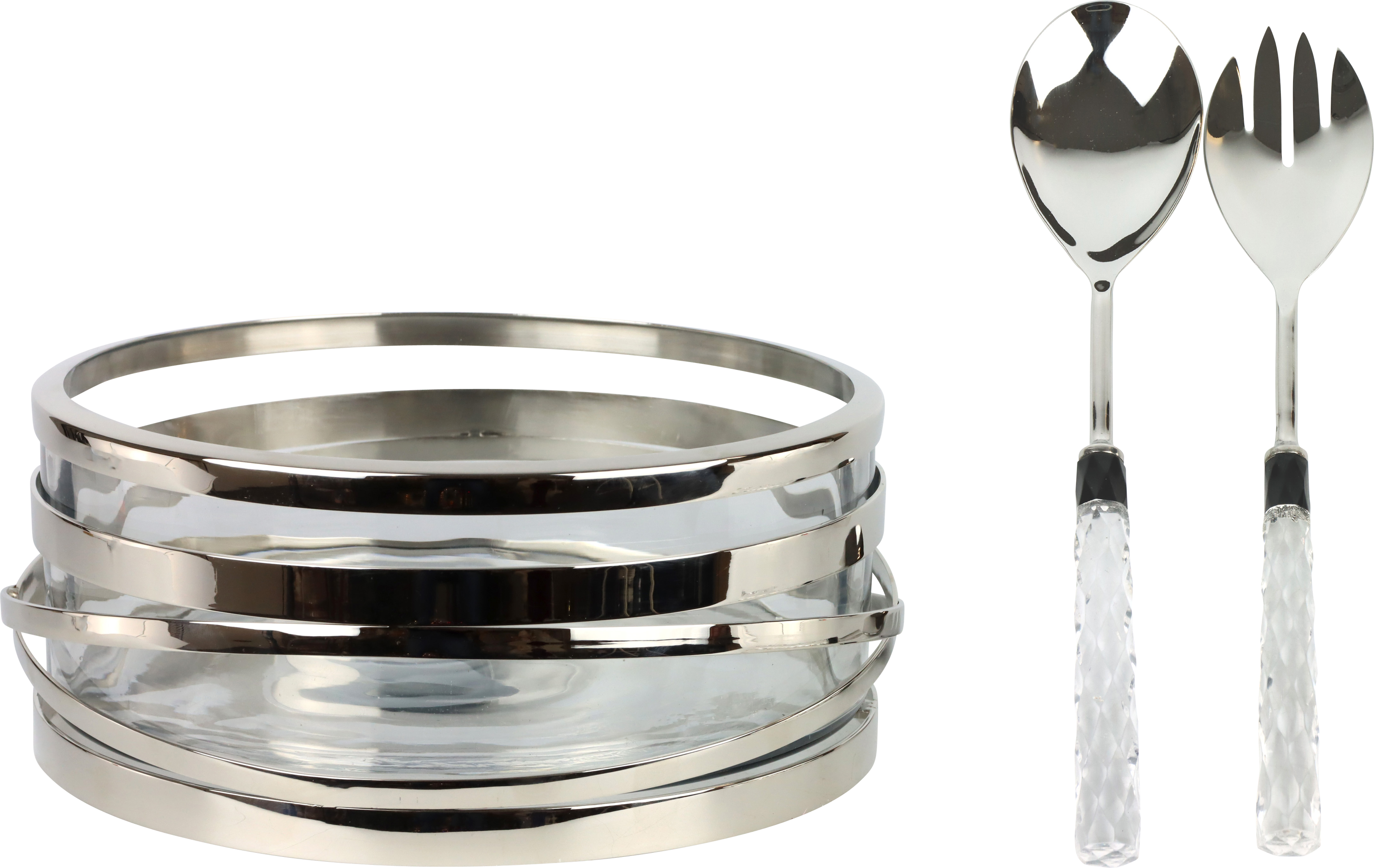 SCHALE MIT BESTECK TABLE  S/3