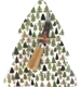 HOLZBRETT M.M. FESTIVE FOREST  S/2