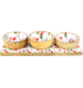 SCHALENENSEMBLE HOLLY & SNOW  S/4