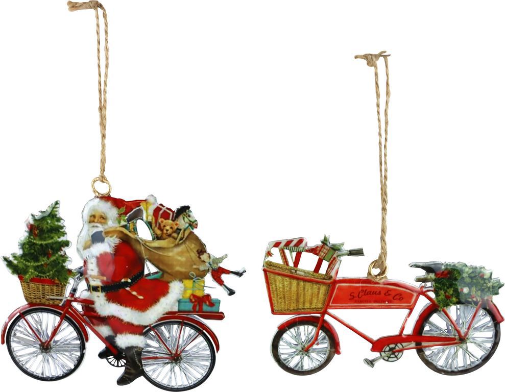 ZIERHÄNGER XMAS BIKES  S/2