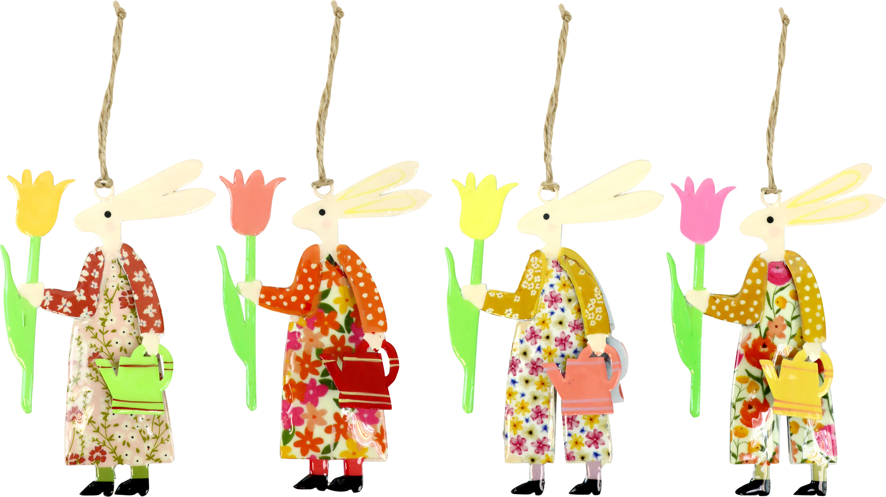 ZIERHÄNGER BUNNY GARDENER  S/4