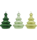 BAUMKERZEN FOREST FLAME  S/3