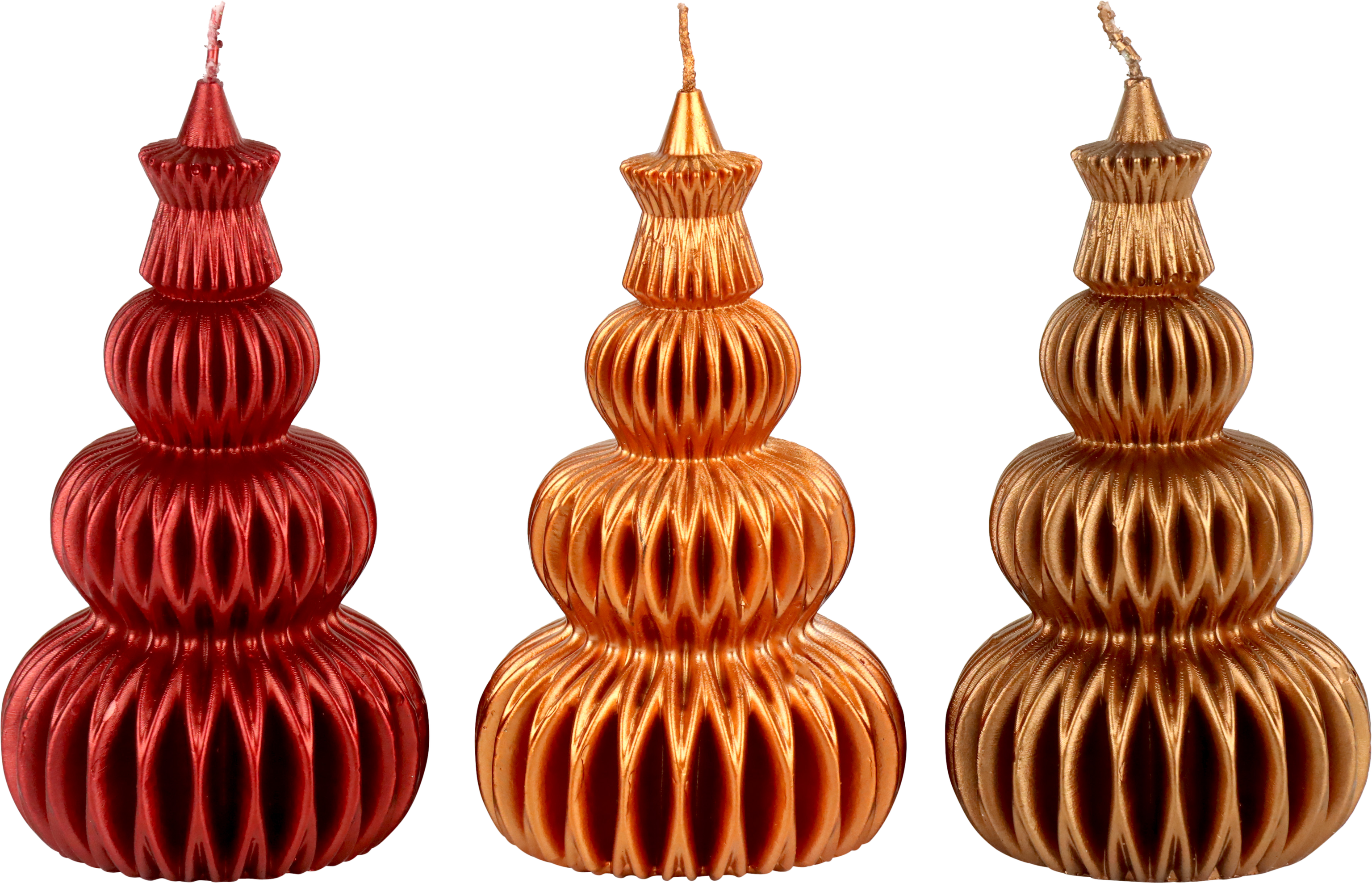 BAUMKERZEN FOREST FLAME  S/3