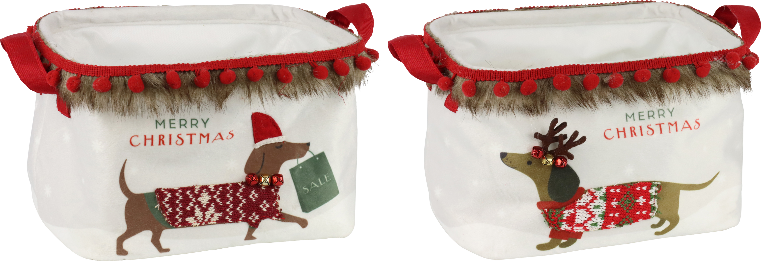 STORAGEKÖRBE MERRY CHRISTMAS  S/2