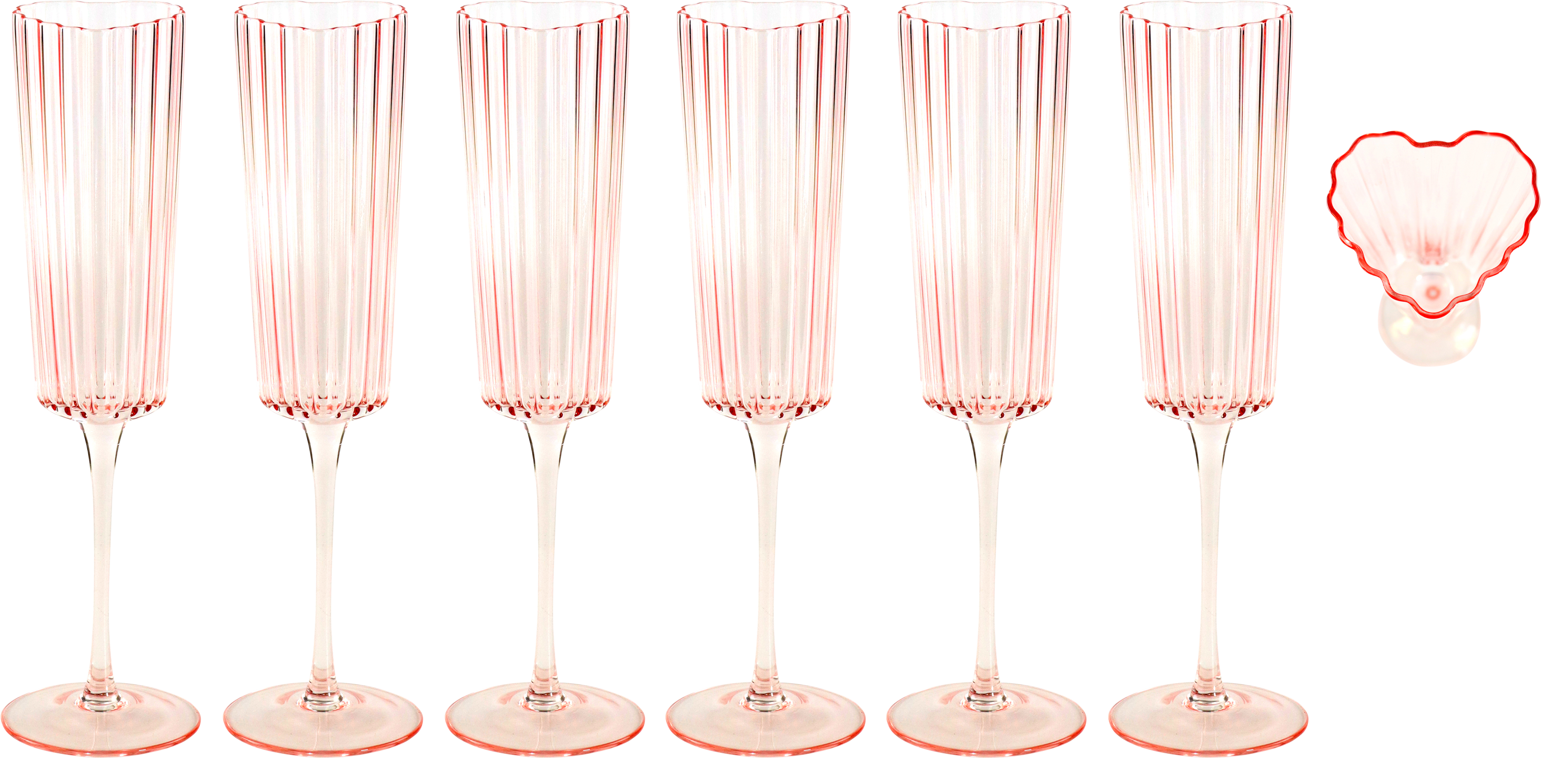 SEKTGLÄSER SWEETHEART  S/6