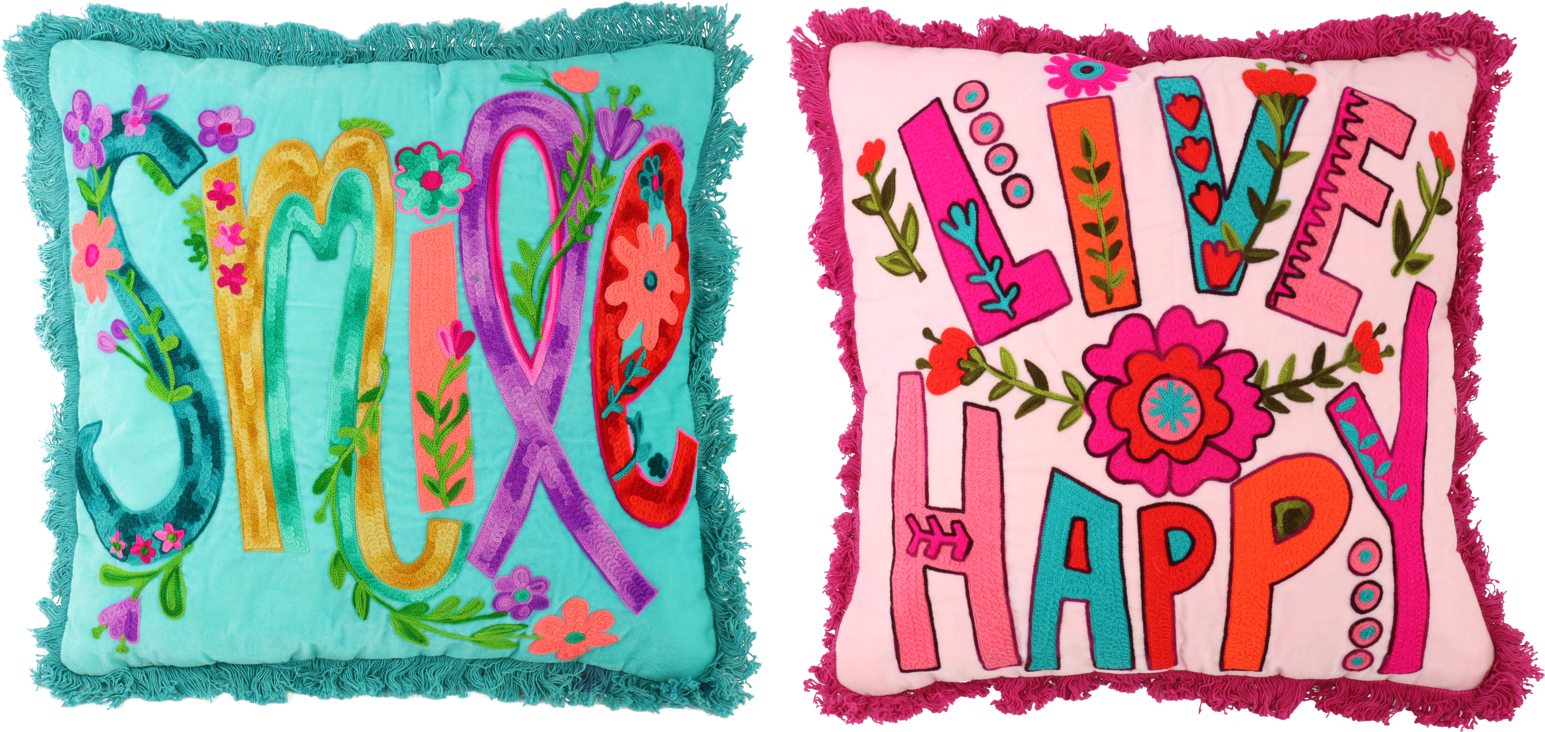 KISSENHÜLLEN HAPPY SMILE 40X40 S/2