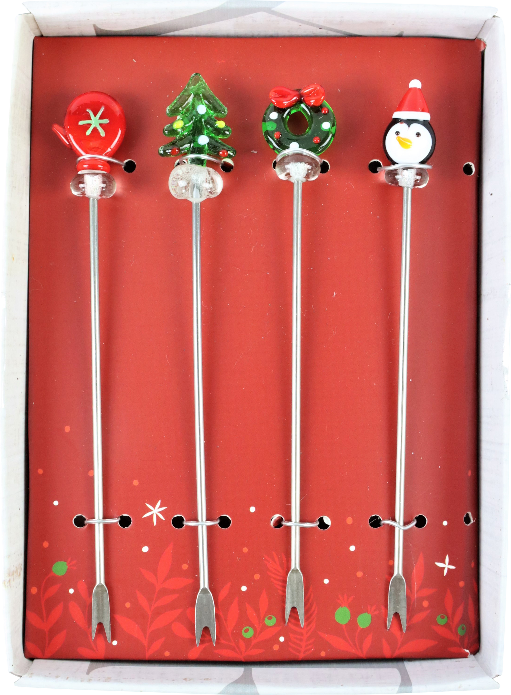 WEIHNACHTSPICKER IN BOX  S/4