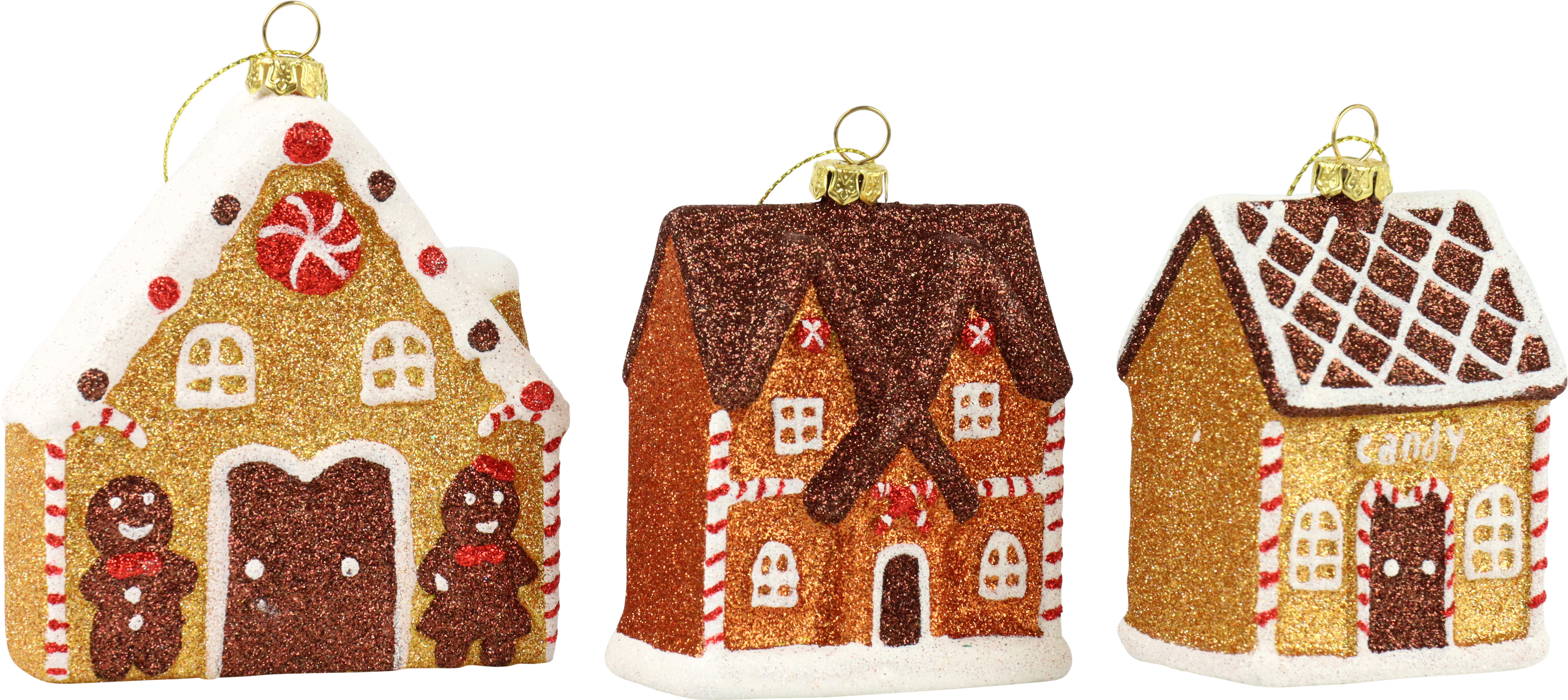 ZIERHÄNGER HÄUSER  S/3