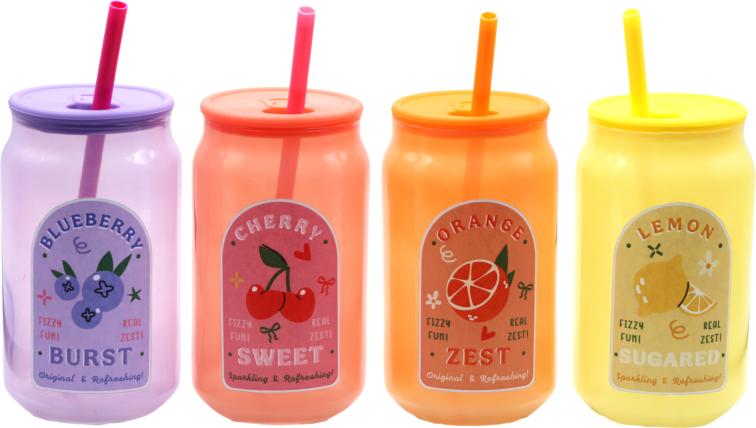 TRINKGLÄSER TROPICAL TWIST  S/4