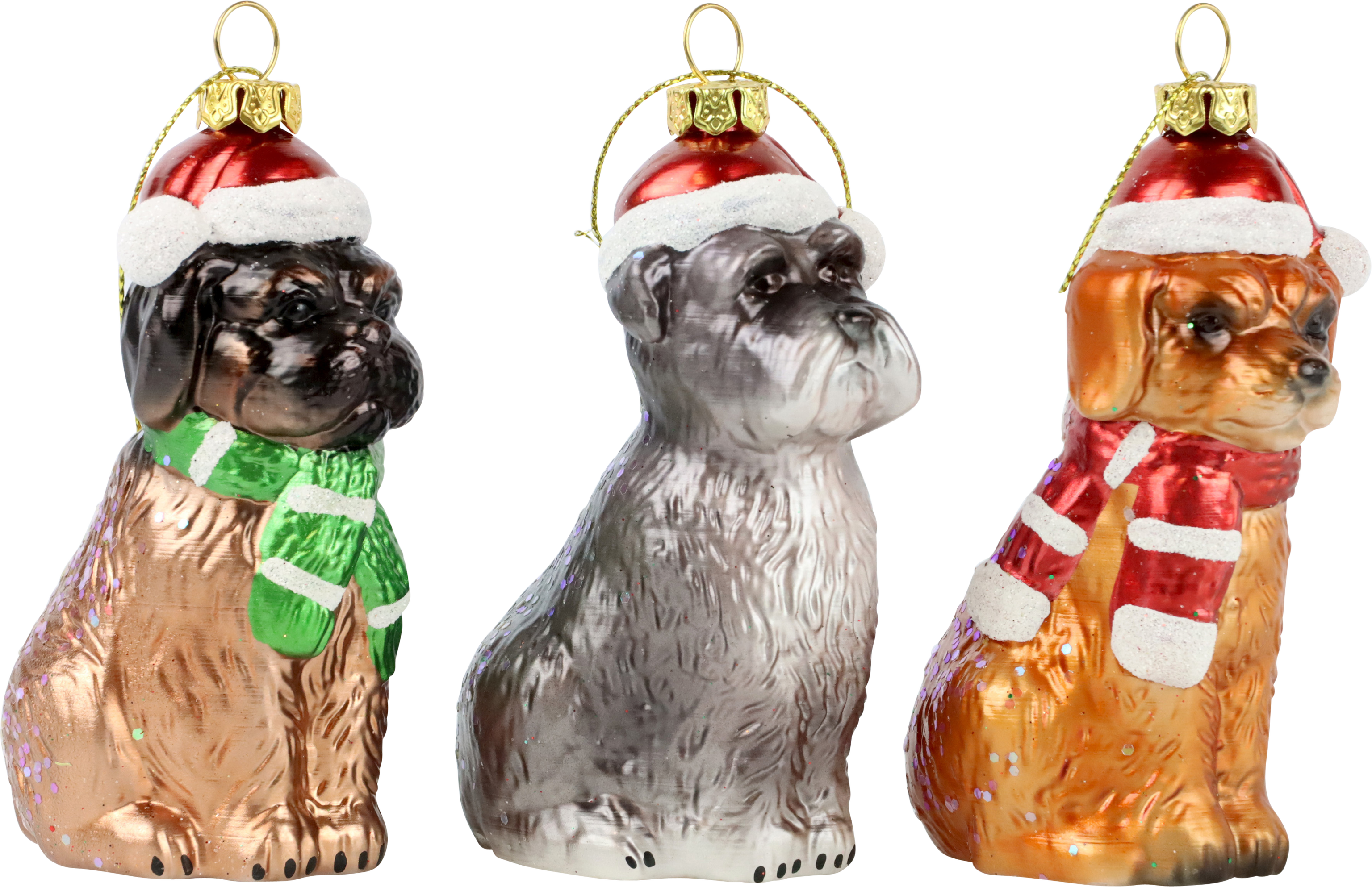 ZIERHÄNGER XMAS-DOGS  S/3
