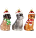 ZIERHÄNGER XMAS-DOGS  S/3