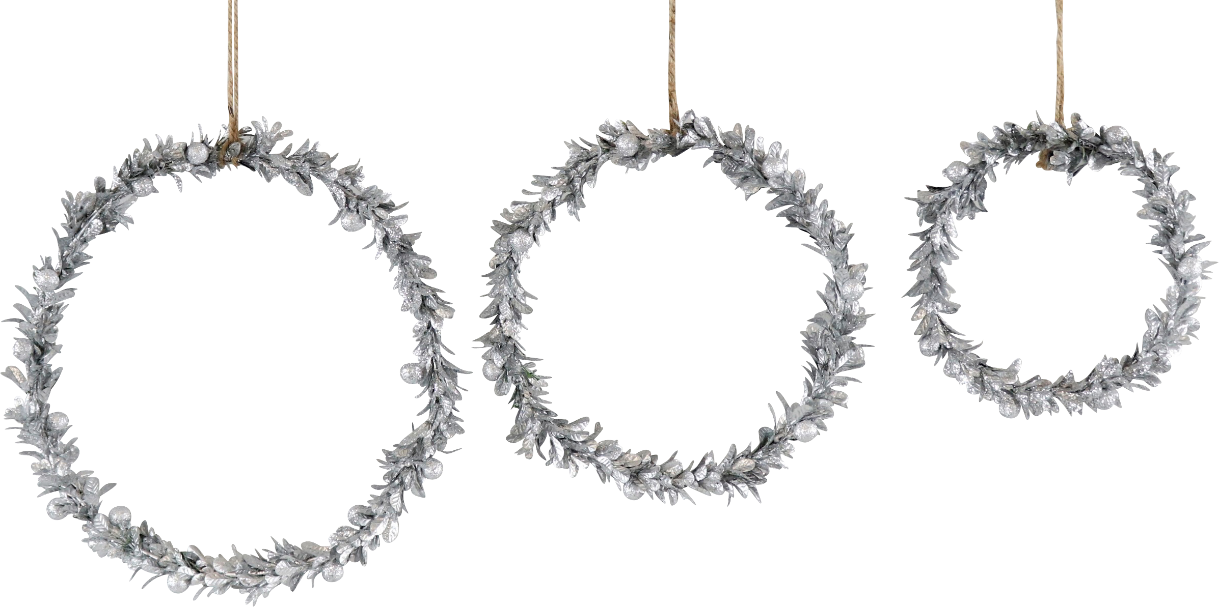 ZIERKRÄNZE LAUREL  S/3