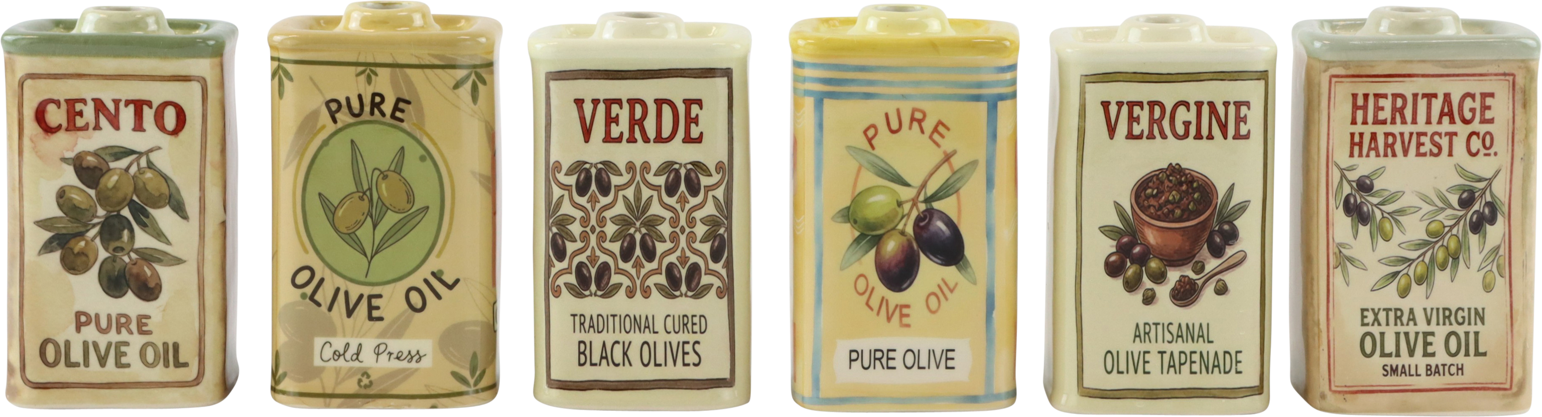 VASEN OLIVE GARDEN  S/6