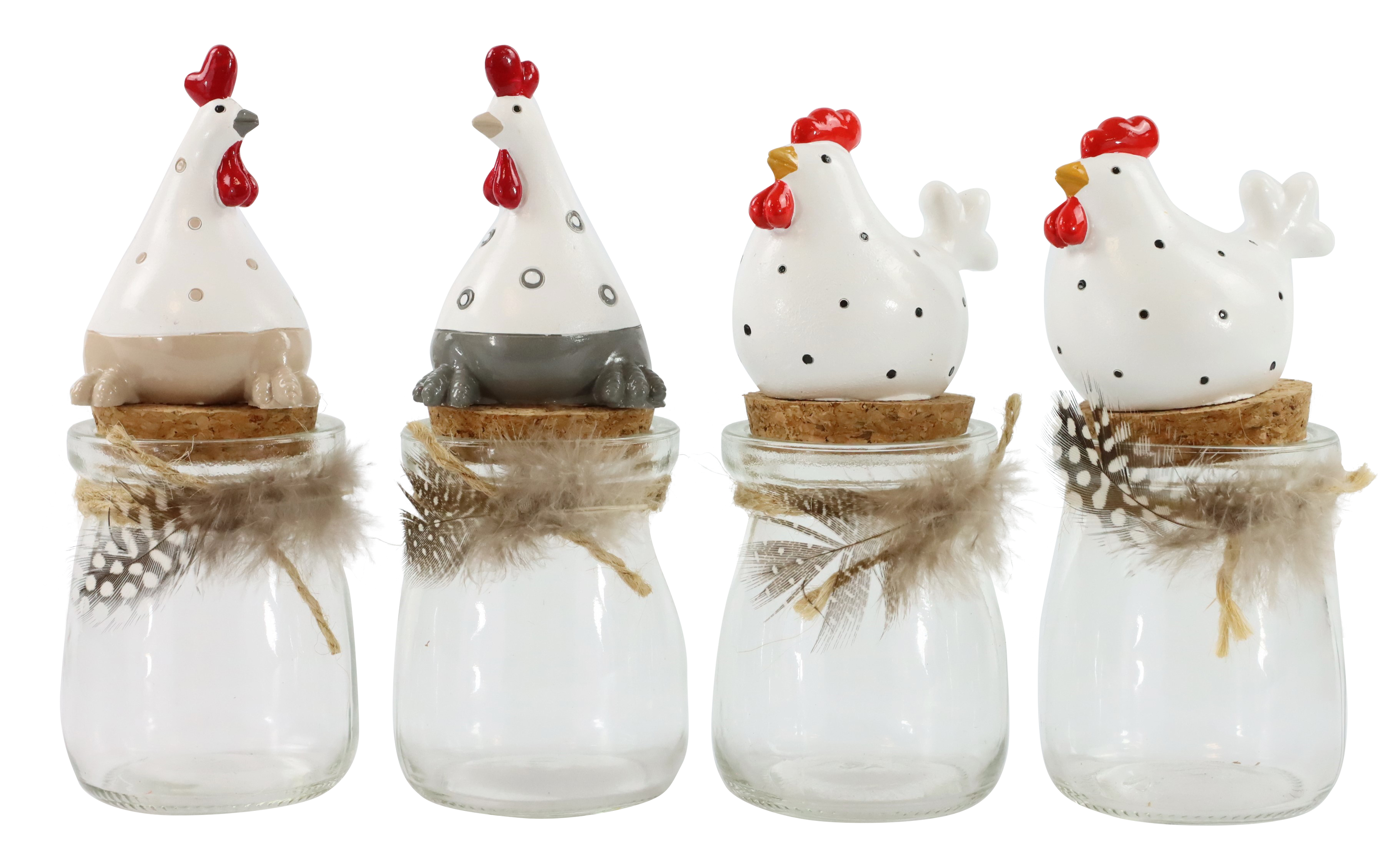 GLASDOSEN GLUCKHENNEN  S/4