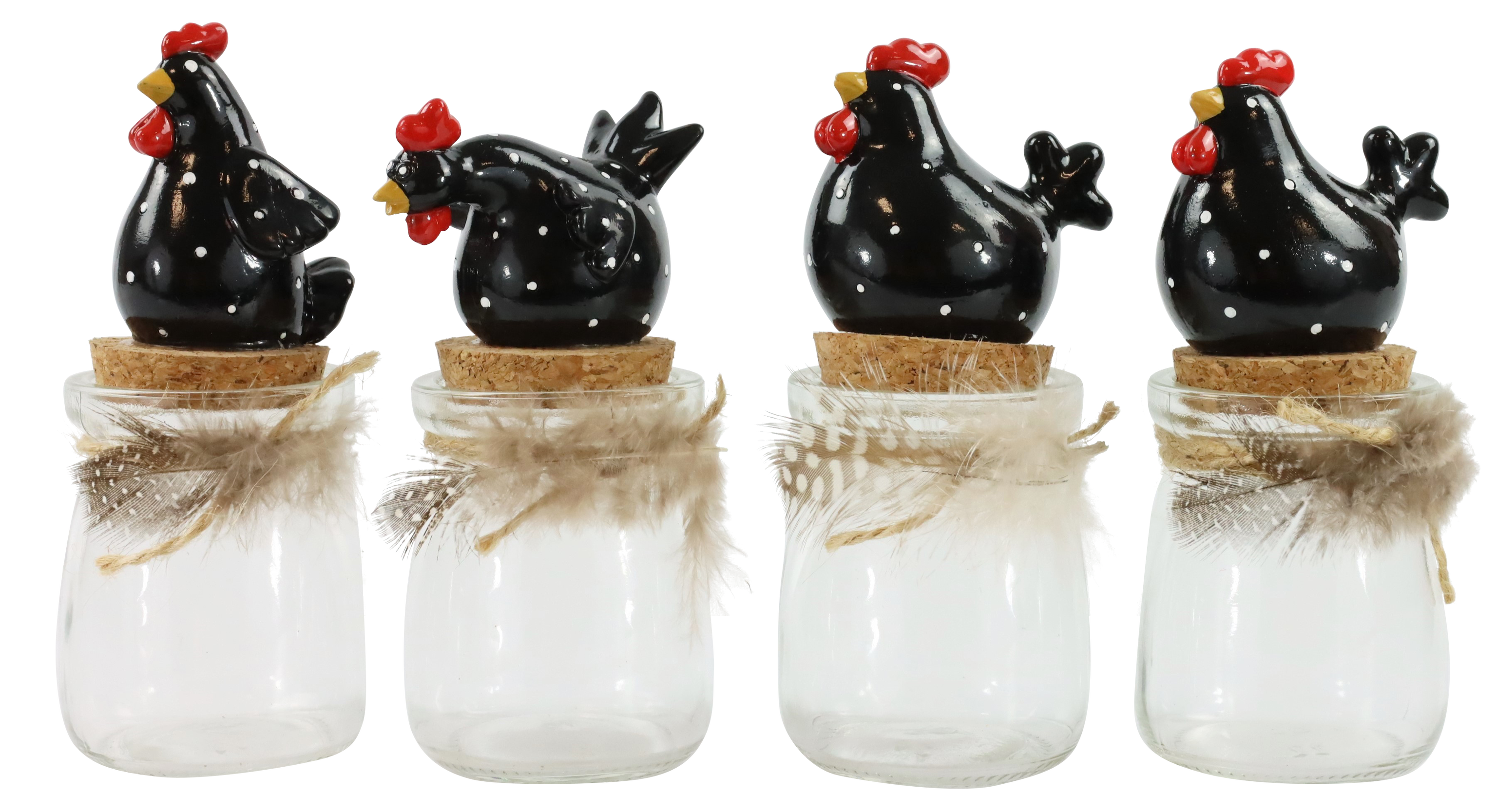 GLASDOSEN GLUCKHENNEN  S/4