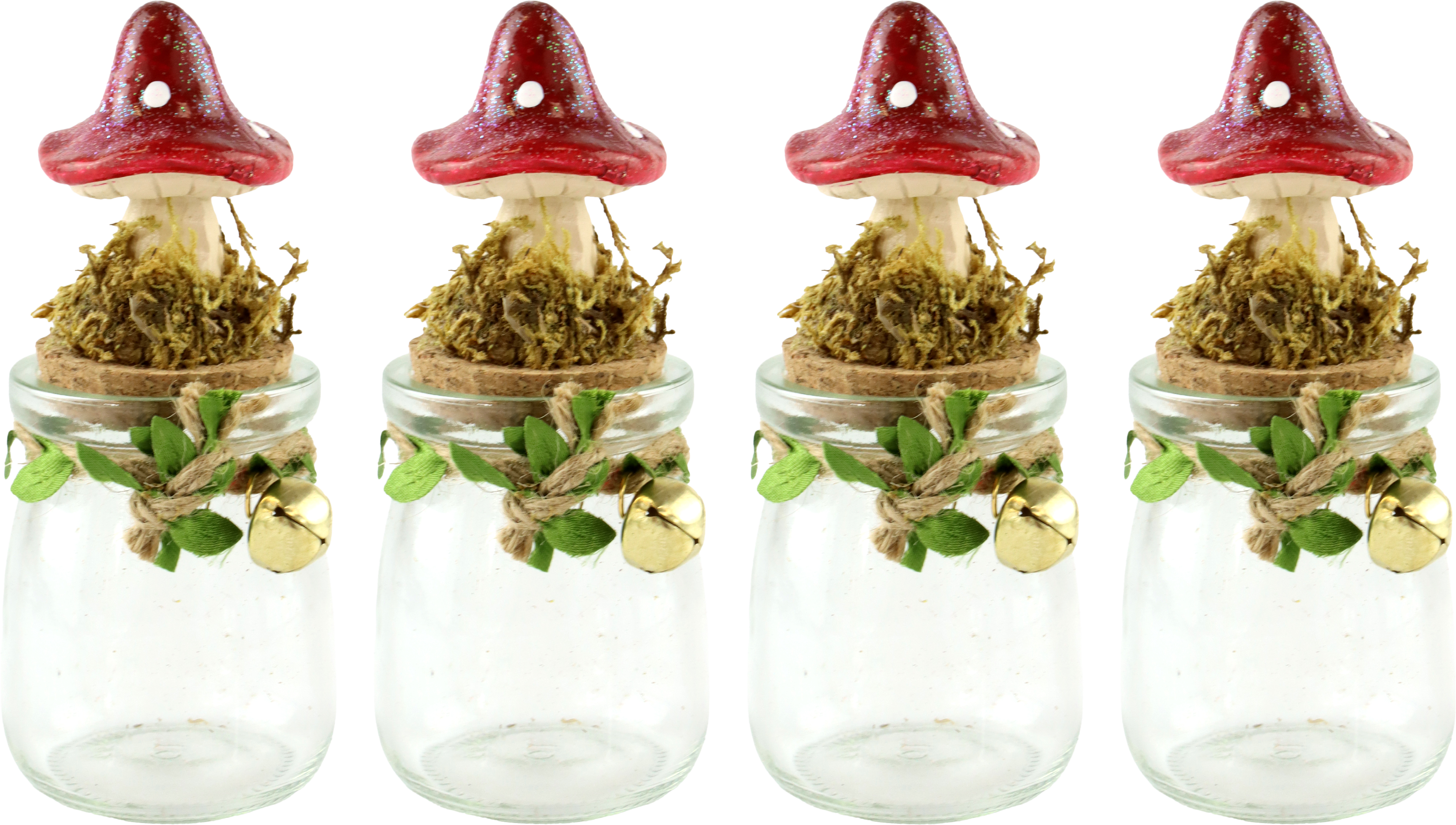 GLASDOSEN GLÜCKSPILZ  S/4