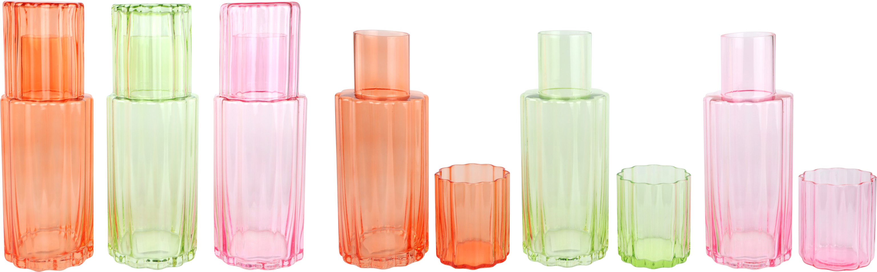 GLASKARAFFEN BLOOMING GRACE  S/3