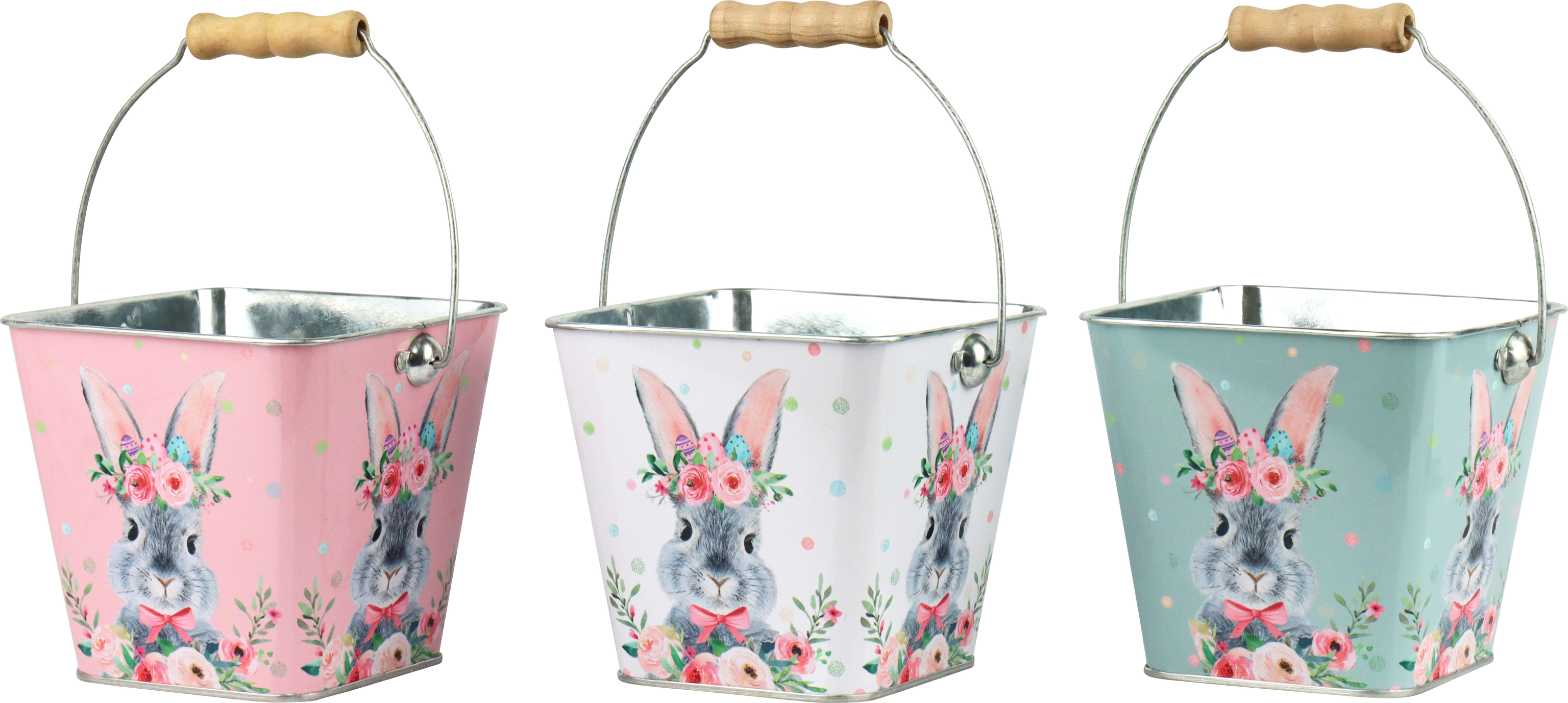 HENKELEIMER FLORAL RABBIT  S/3