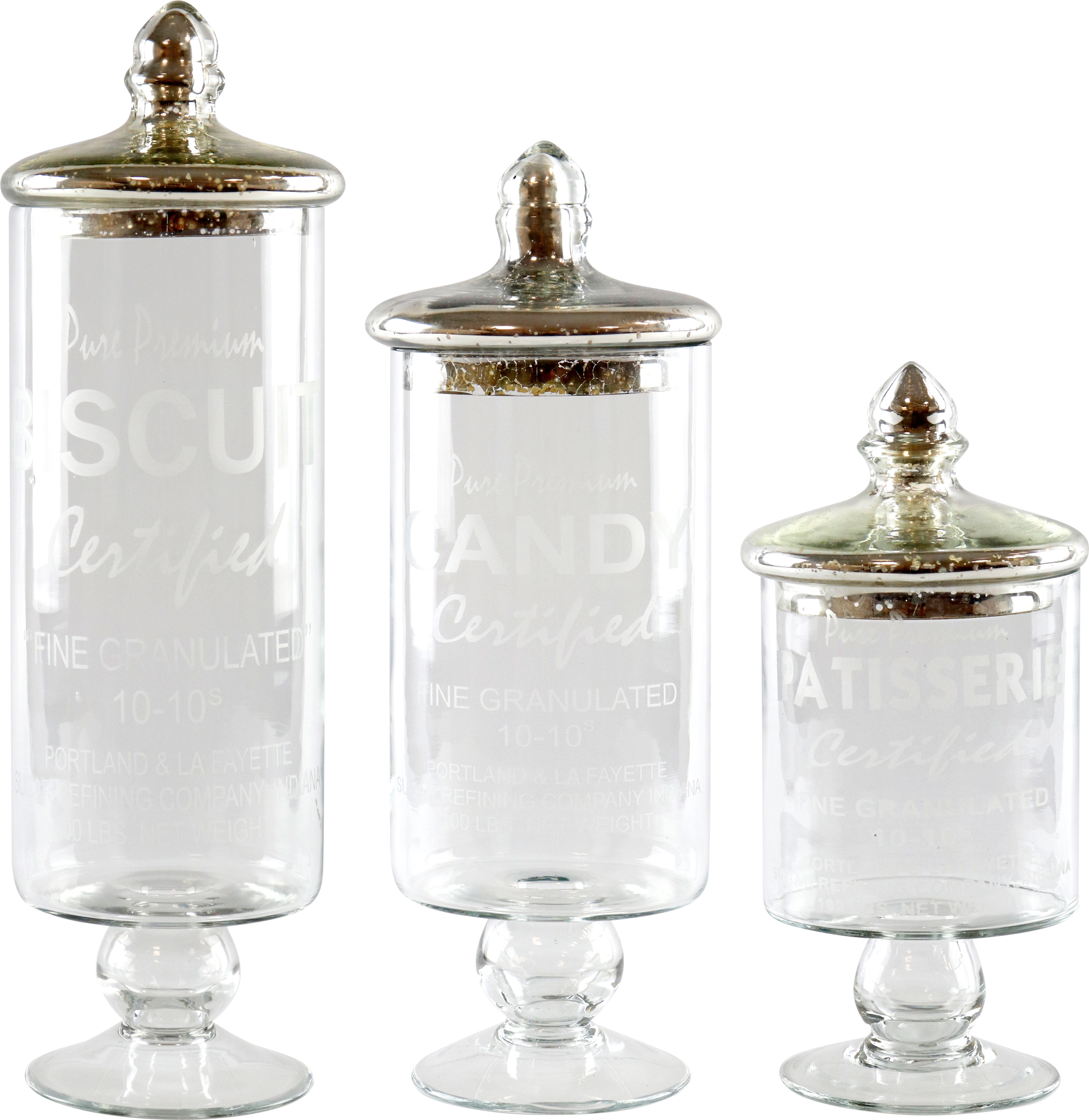 GLASDOSEN BISCUITS  S/3