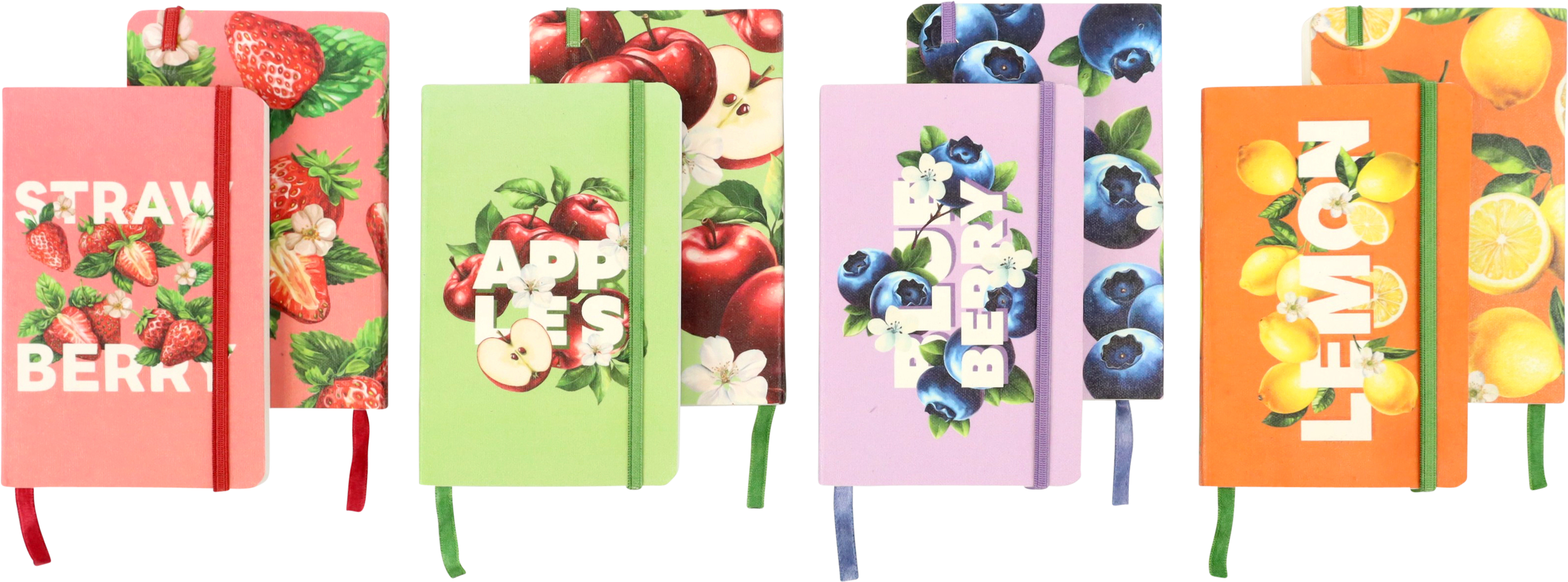 NOTIZBÜCHER FRUITY FRUITS  S/4