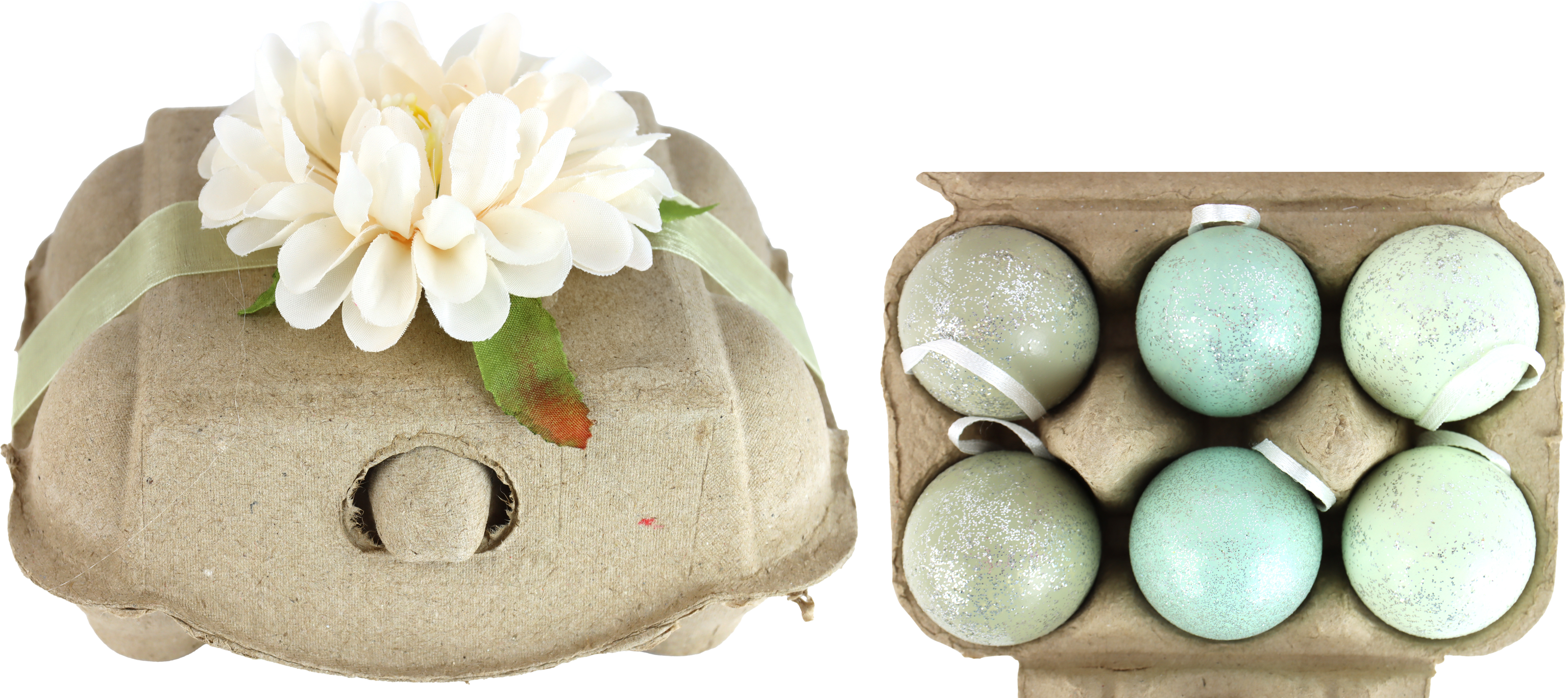 EIERBOX FLORAL NEST  S/6