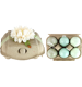 EIERBOX FLORAL NEST  S/6