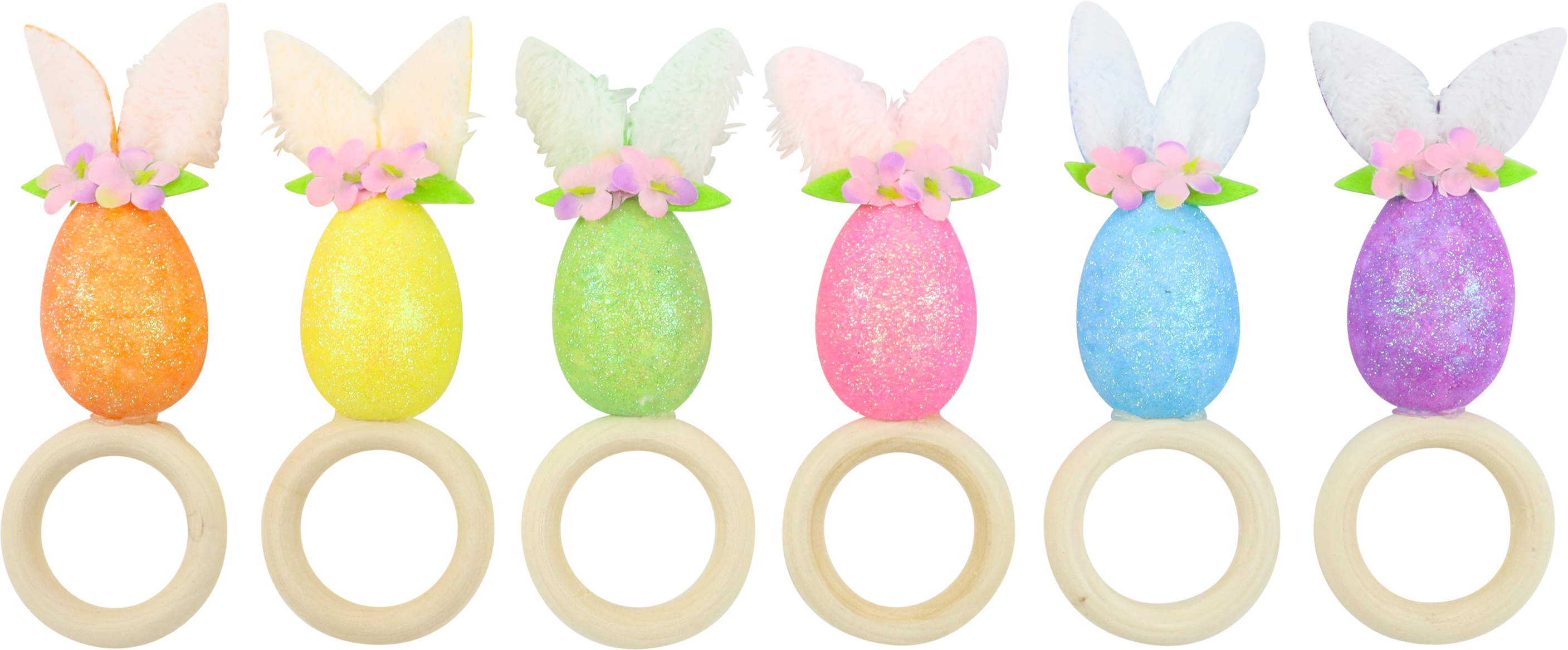 SERVIETTENRINGE BUNNY EARS  S/6