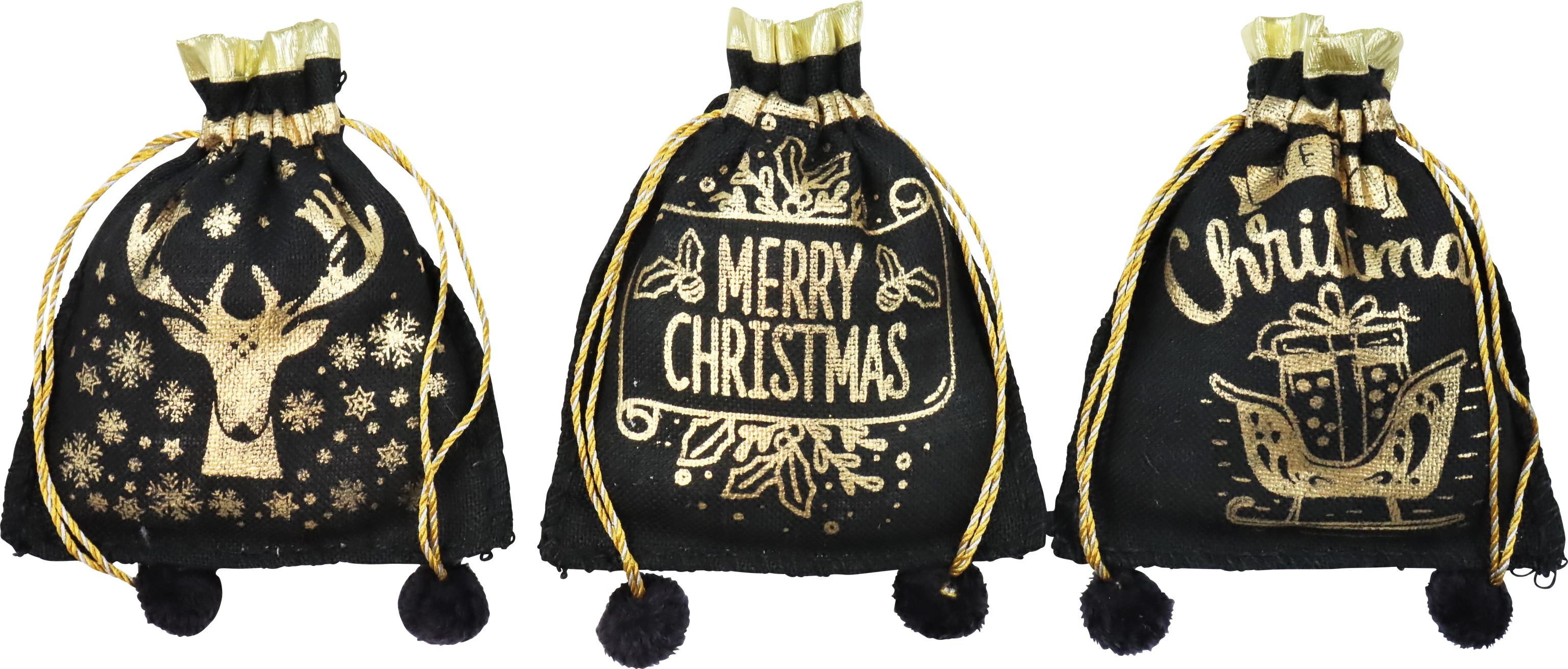 WEIHNACHTSSÄCKE LUXURY XMAS  S/3