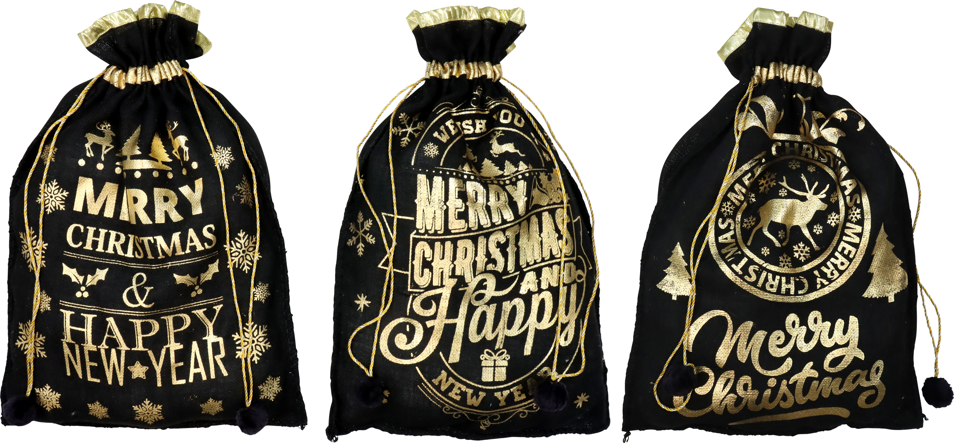 WEIHNACHTSSÄCKE LUXURY XMAS  S/3